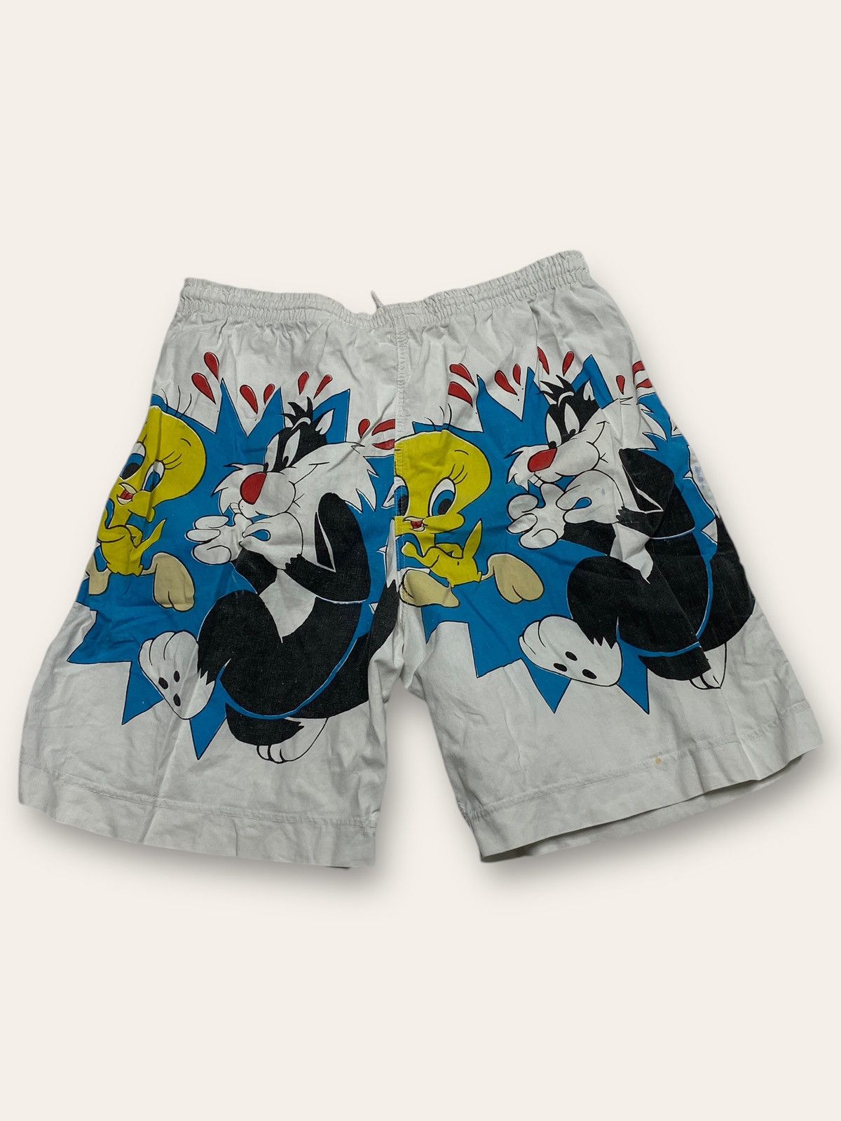Vintage Vintage LOONEY TUNES Warner Bros Overprint Shorts Y2K Size US 32 / EU 48 - 7 Thumbnail