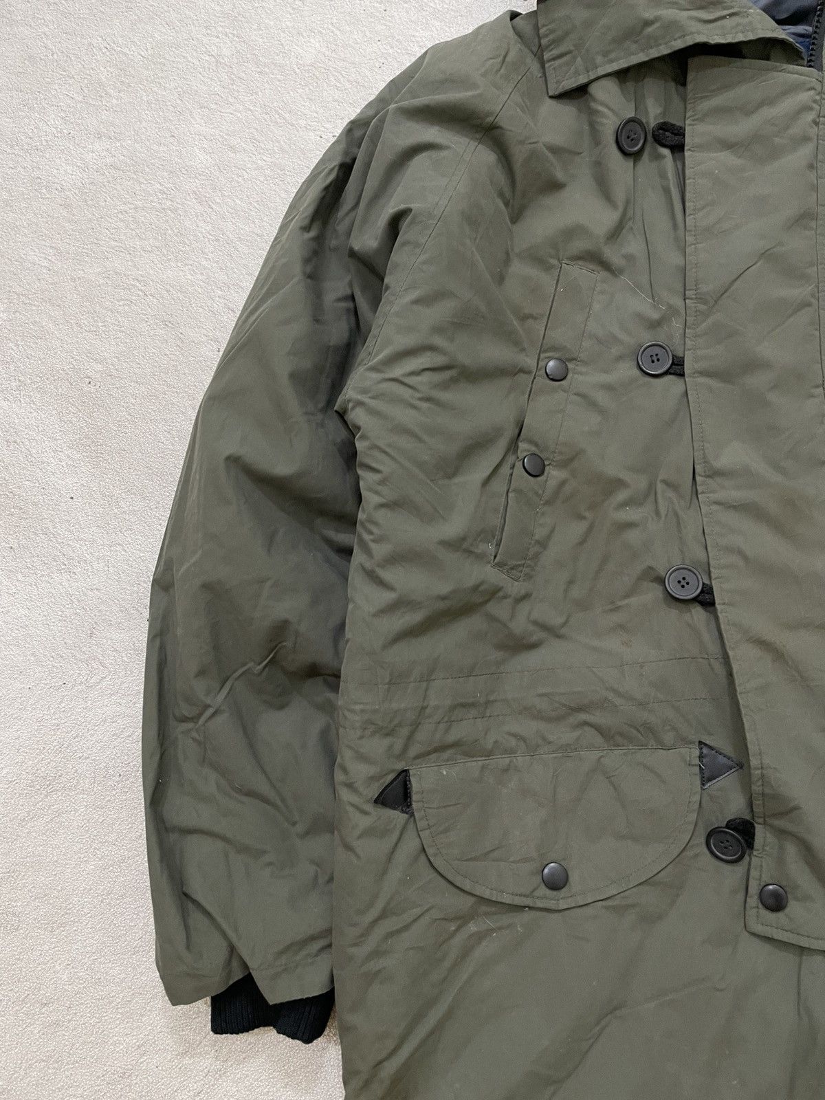 If Six Was Nine 2000s Maison Olive Green Fur Hooded Winter Jacket Ifsix LGB Size US XXL / EU 58 / 5 - 3 Thumbnail
