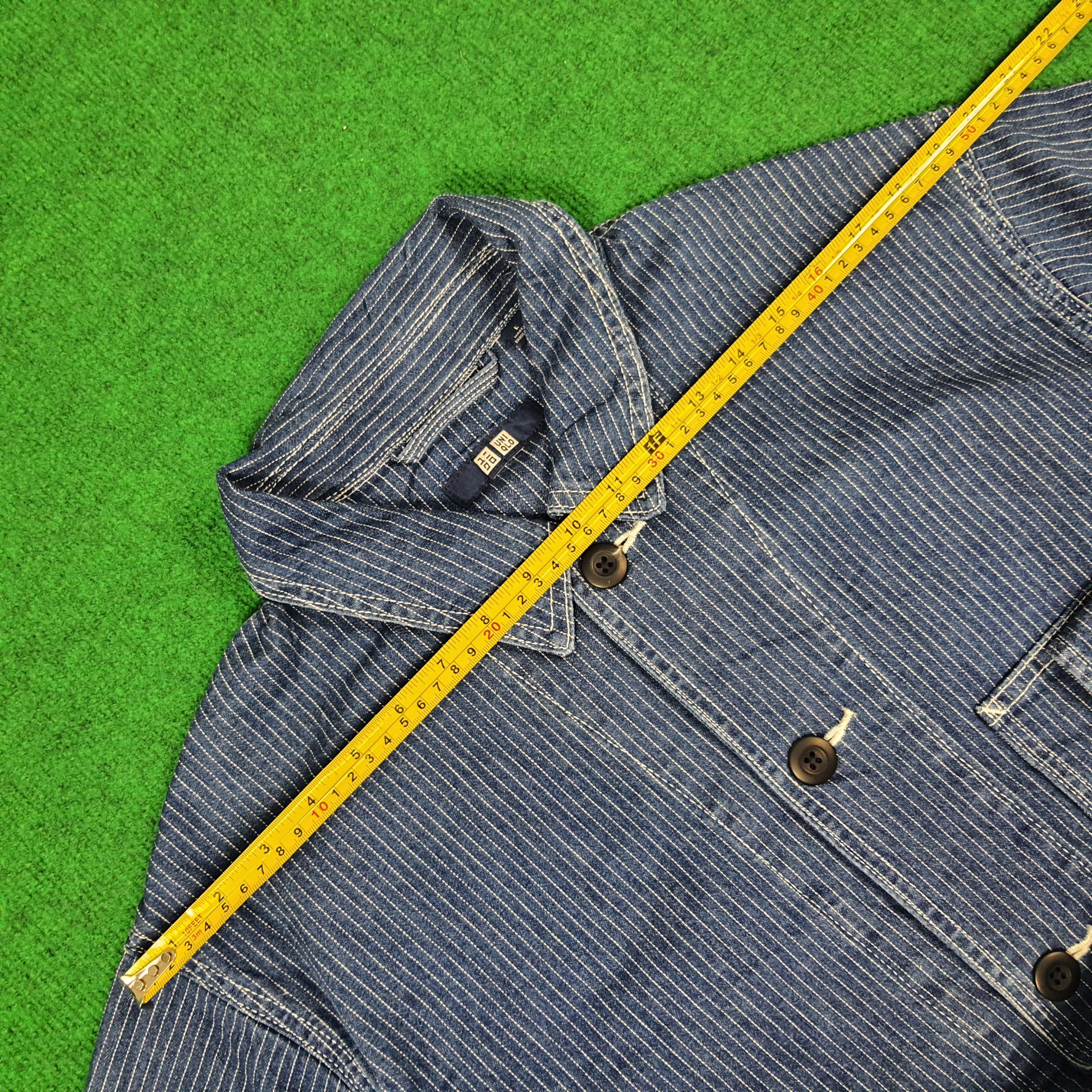 Japanese Brand × Vintage Vintage Uniqlo Japanese Brand Denim Custom Logo Jacket Size US L / EU 52-54 / 3 - 9 Thumbnail