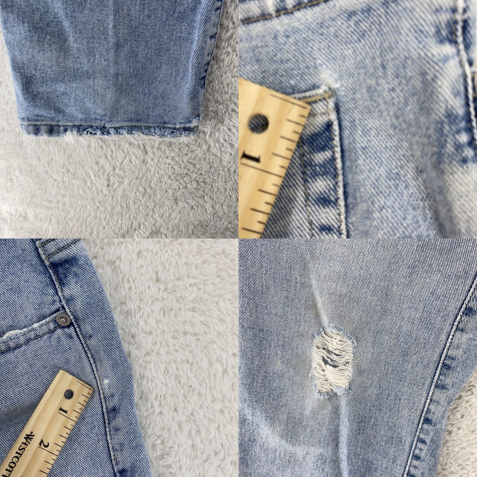 Guess VINTAGE Guess Jeans Mens 32x30 Distressed High Waist Tapered Denim 90s Blue Jeans Mens 90s Size US 32 / EU 48 - 8 Thumbnail