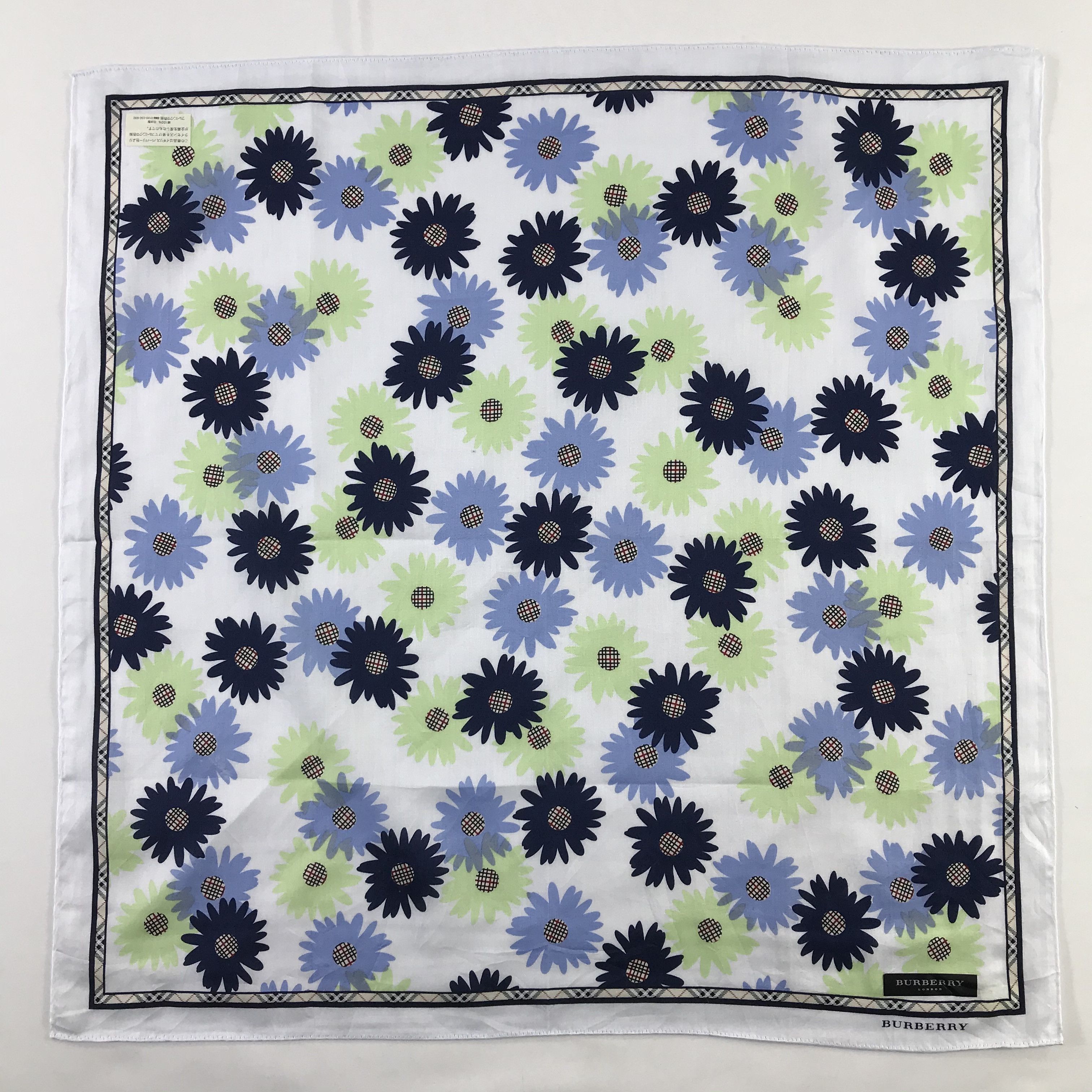 Burberry × Vintage Burberry Bandana / Handkerchief / Neckerchief - S397 Size ONE SIZE - 1 Thumbnail