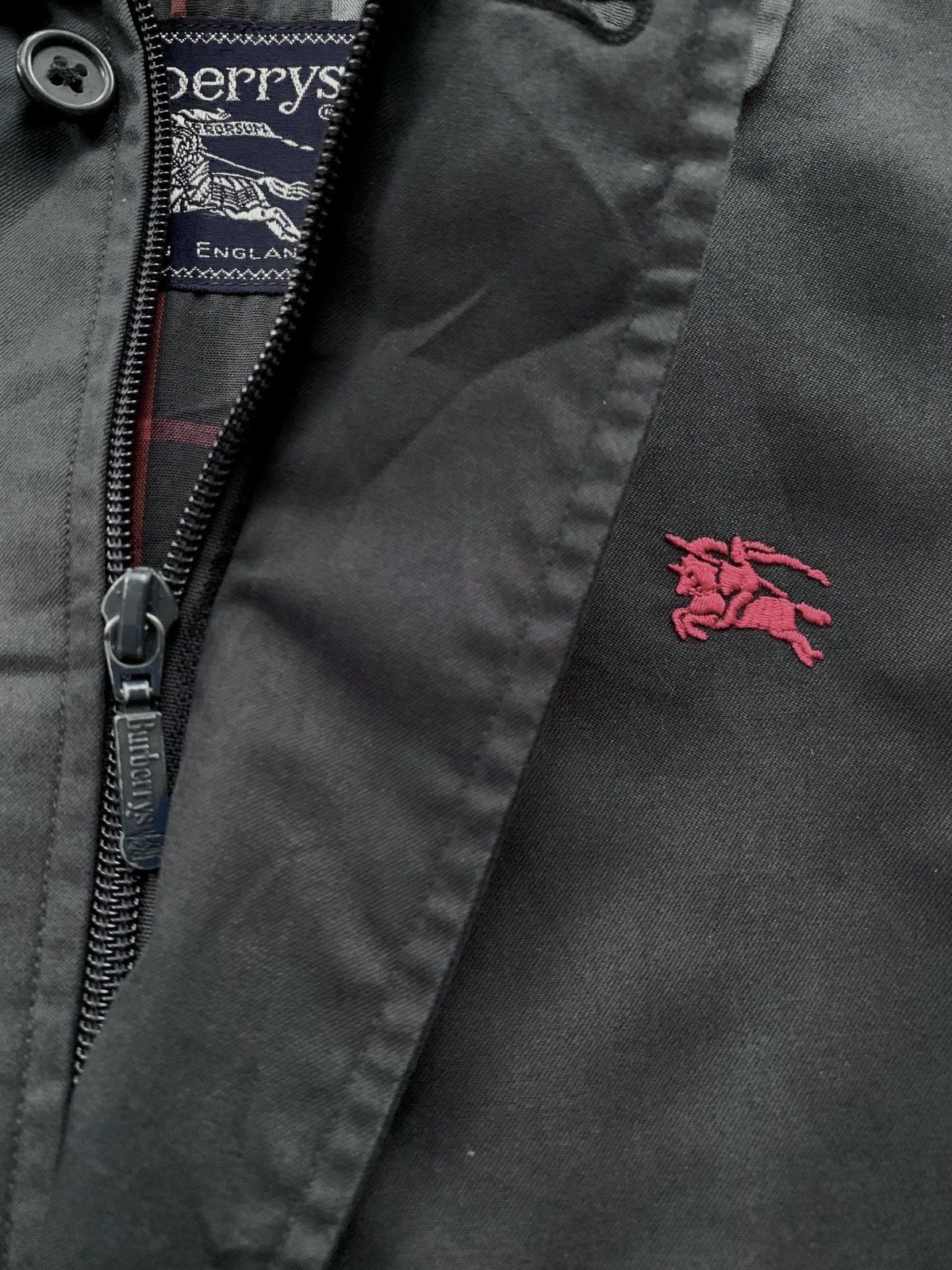 Burberry FREE TAX! 2000s Embroidery Logo Bomber Jacket Size US M / EU 48-50 / 2 - 5 Thumbnail