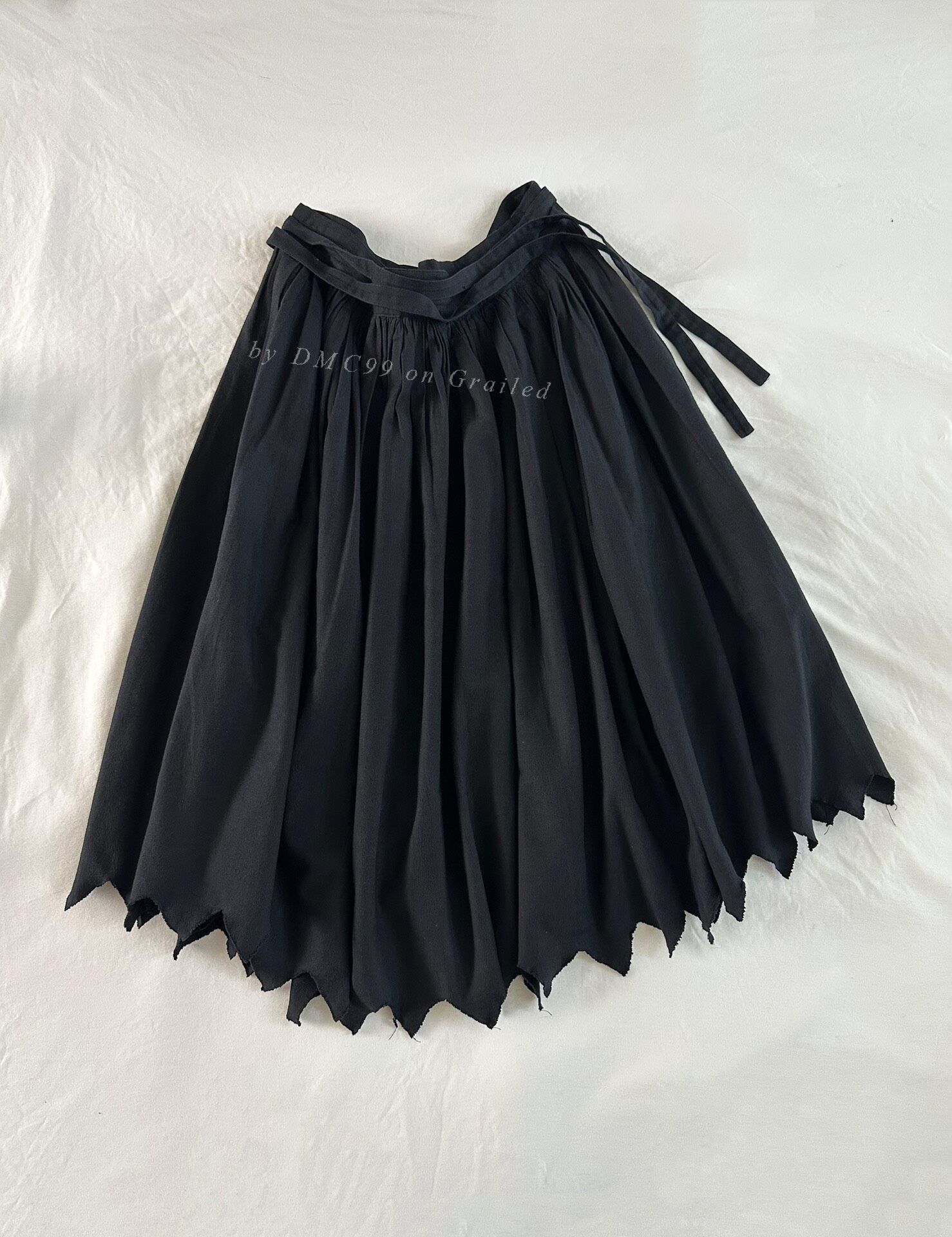 Rei Kawakubo Comme des Garçons 80s One-Piece Apron Skirt Size 38" / US 16 / IT 52 - 1 Thumbnail
