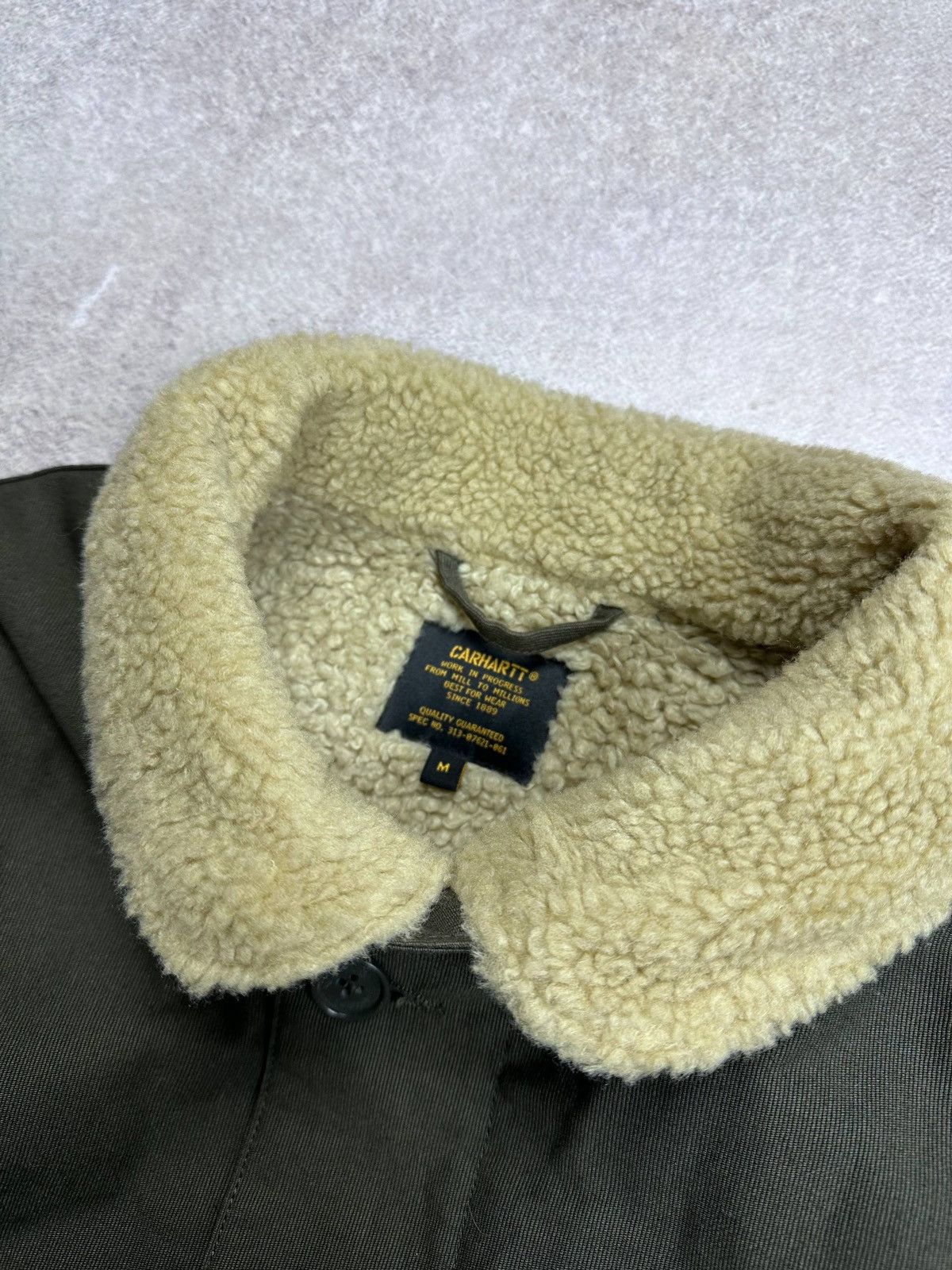 Carhartt Vintage Carhartt Army Sherpa Military Style Jacket M Size US M / EU 48-50 / 2 - 5 Thumbnail