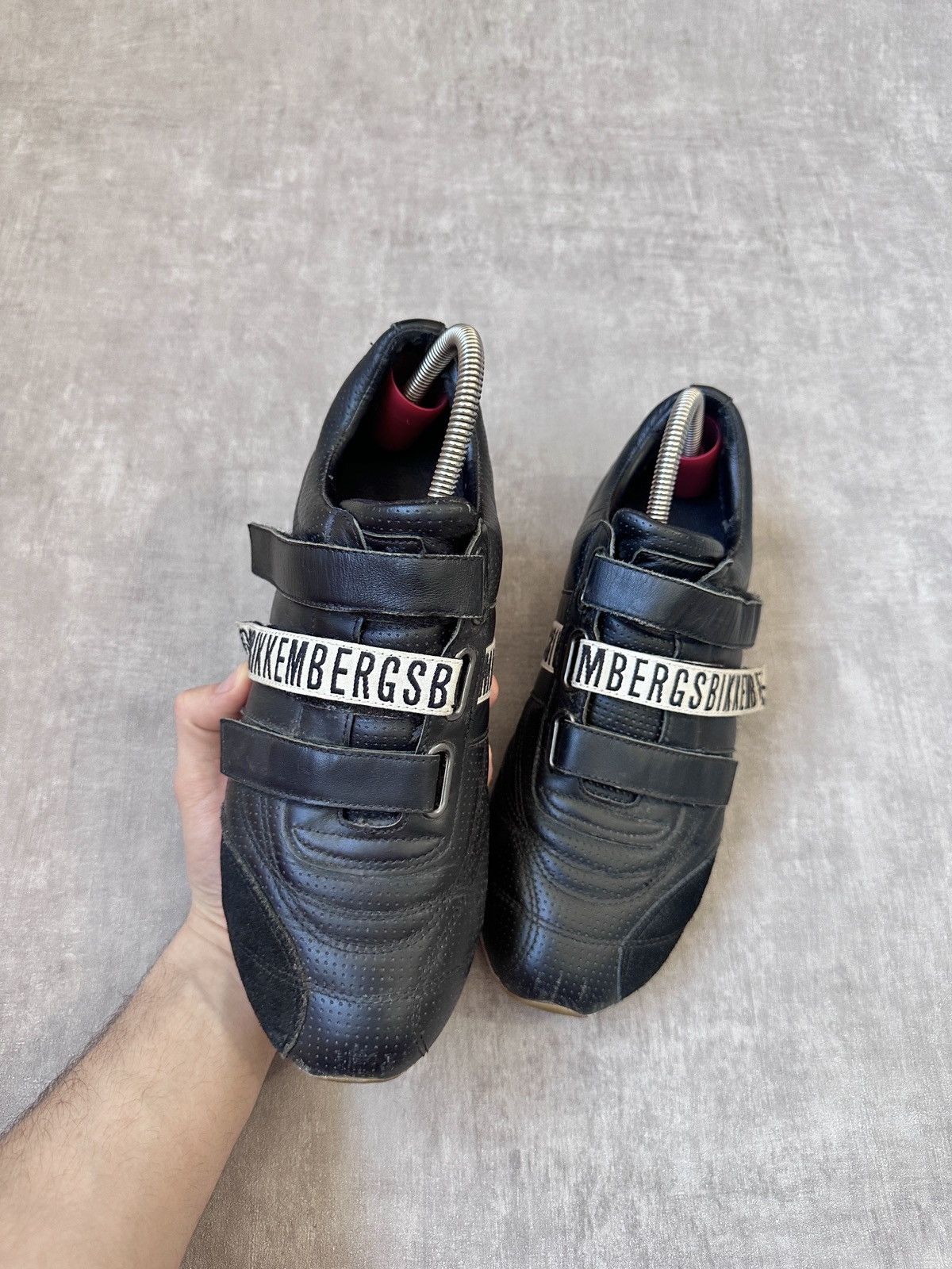 Dirk Bikkembergs Dirk Bikkembergs Archive Perforated Leather Velcro Sneakers Size US 9 / EU 42 - 2 Thumbnail