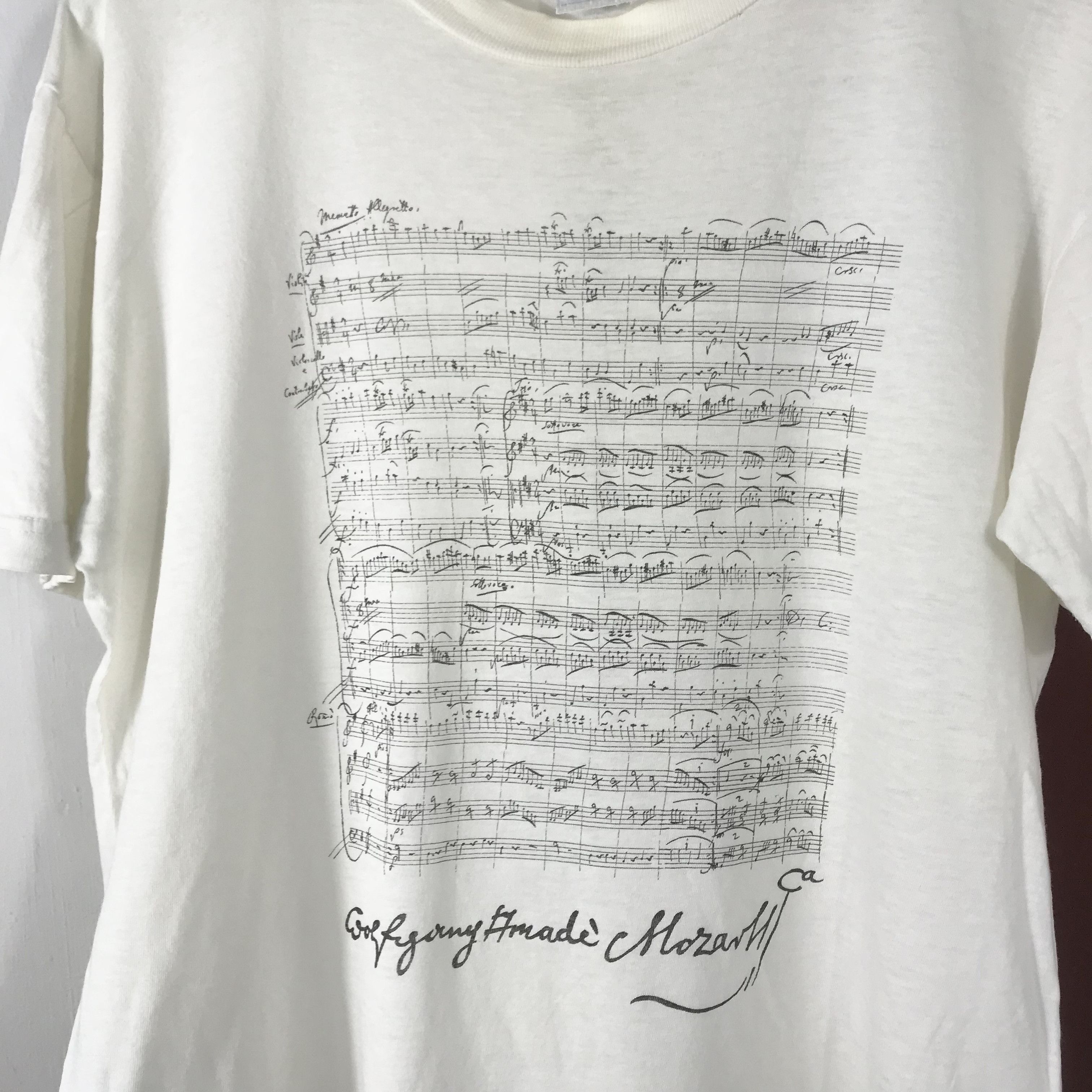 Arts & Science vintage mozart classical art moma single stitch tshirt Size US M / EU 48-50 / 2 - 2 Thumbnail