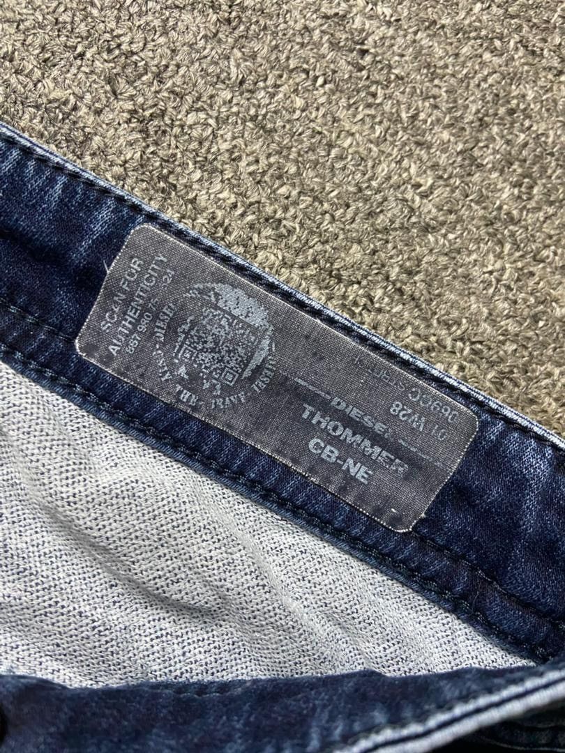 Diesel Diesel Thommer-T Distressed Slim Fit Jeans (175) Size US 29 - 3 Thumbnail