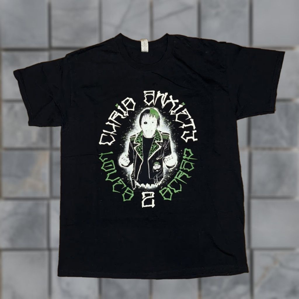 Vintage Chris Anxiety Loves 2 Scrap Punk Rock T-Shirt Black Large 21x27 Size US L / EU 52-54 / 3 - 1 Thumbnail