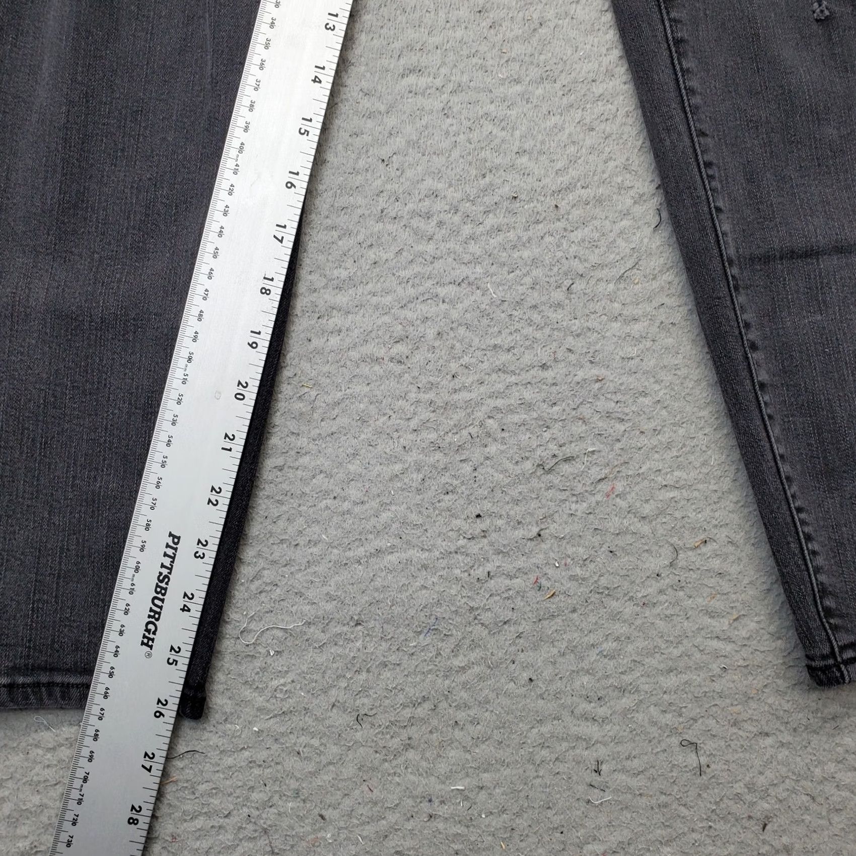 Torrid Torrid Jeans Womens Size 22 Black Denim Premium Stretch Distressed Comfort Skinny Jeans Size 40" / US 18 - 4 Thumbnail