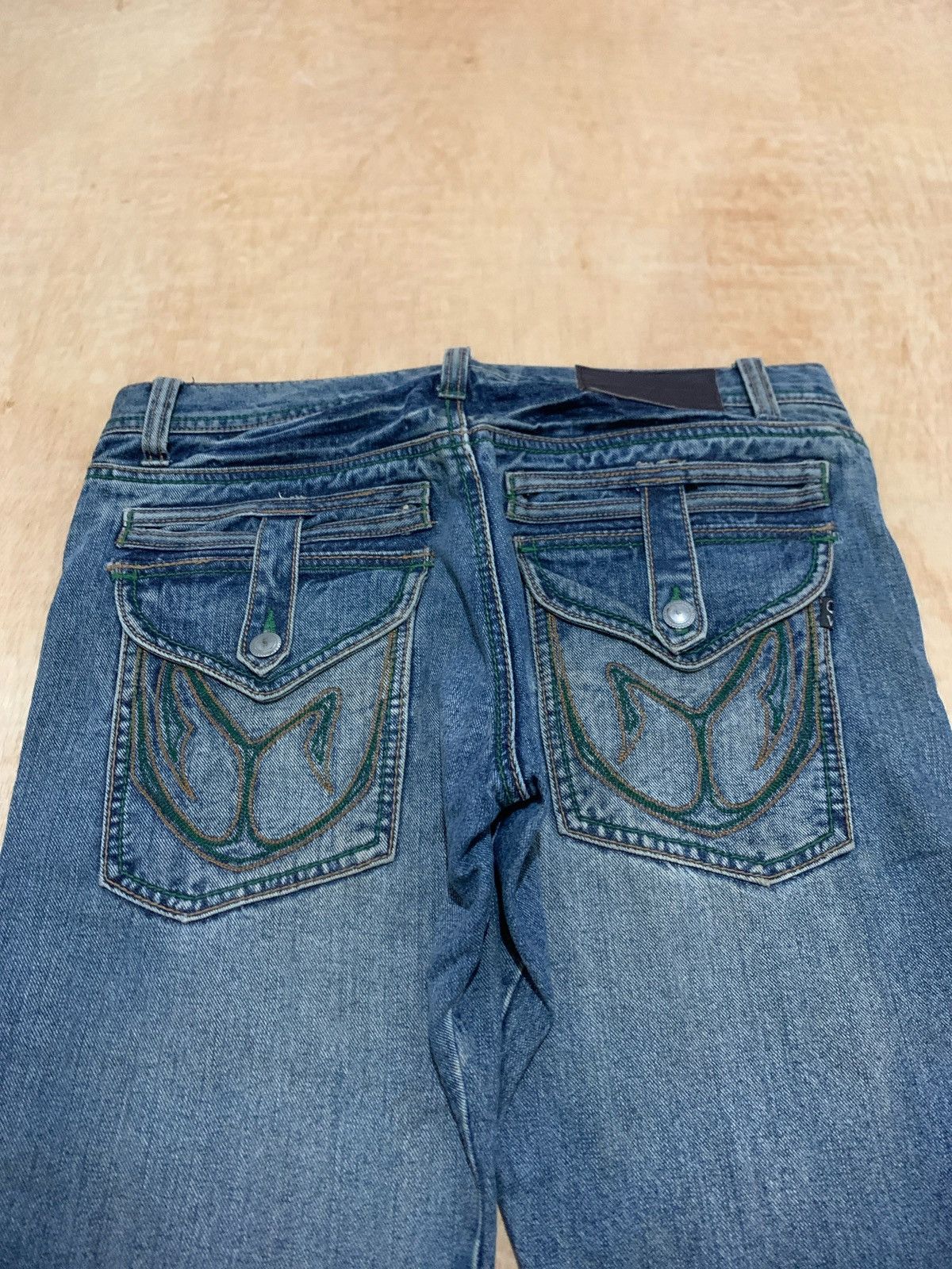 14th Addiction × Japanese Brand Morgan Homme Button Jeans Ifsixwasnine Size US 33 - 4 Thumbnail