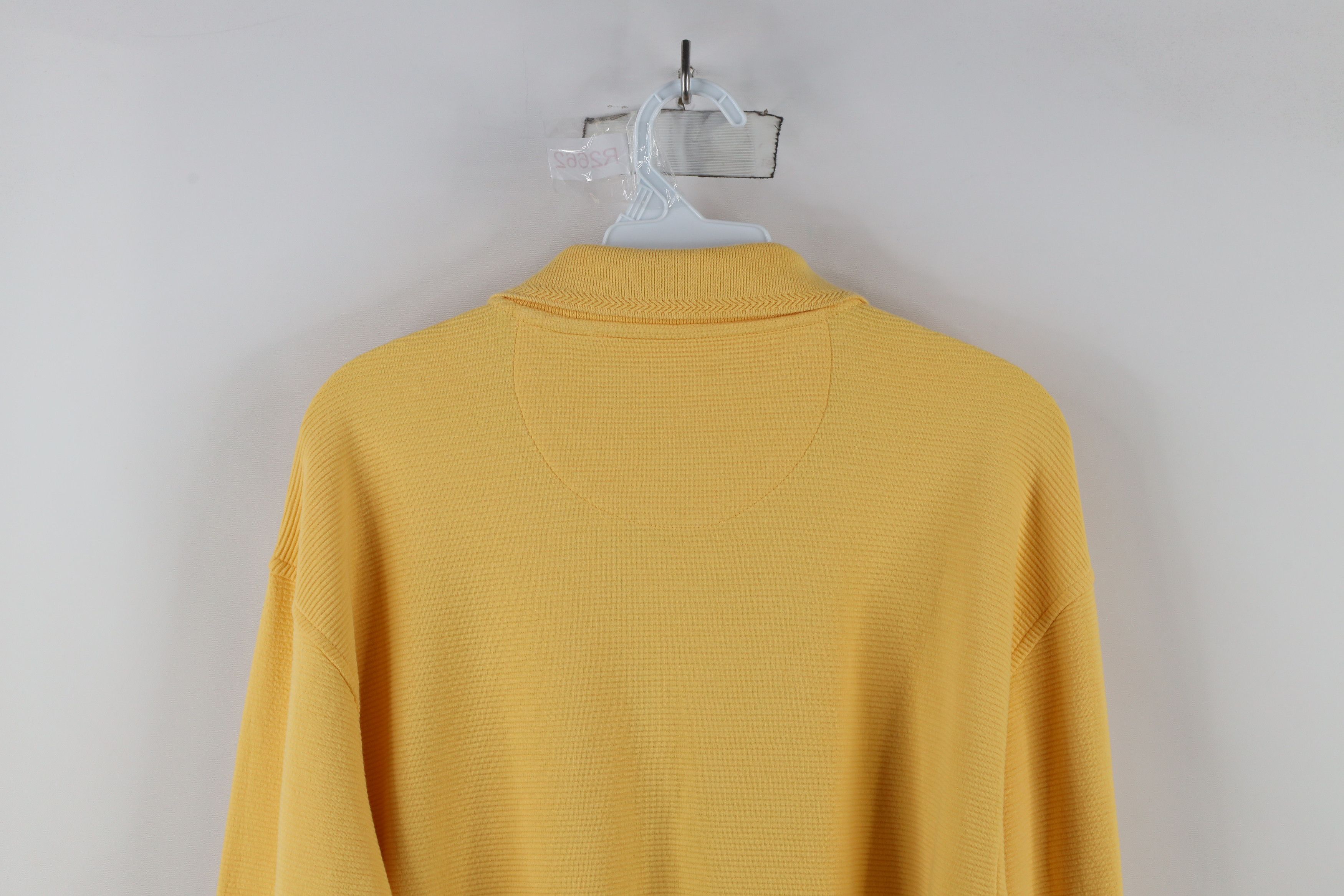 Vintage Vintage 90s Streetwear Long Sleeve Rugby Polo Shirt Yellow Size US M / EU 48-50 / 2 - 10 Thumbnail