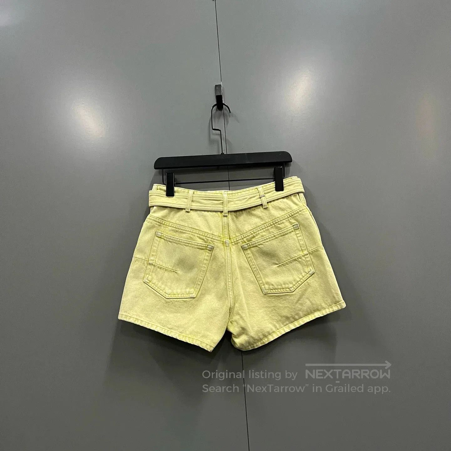 Dior Dior Yellow Belt Denim Shorts. Size 35" - 2 Thumbnail
