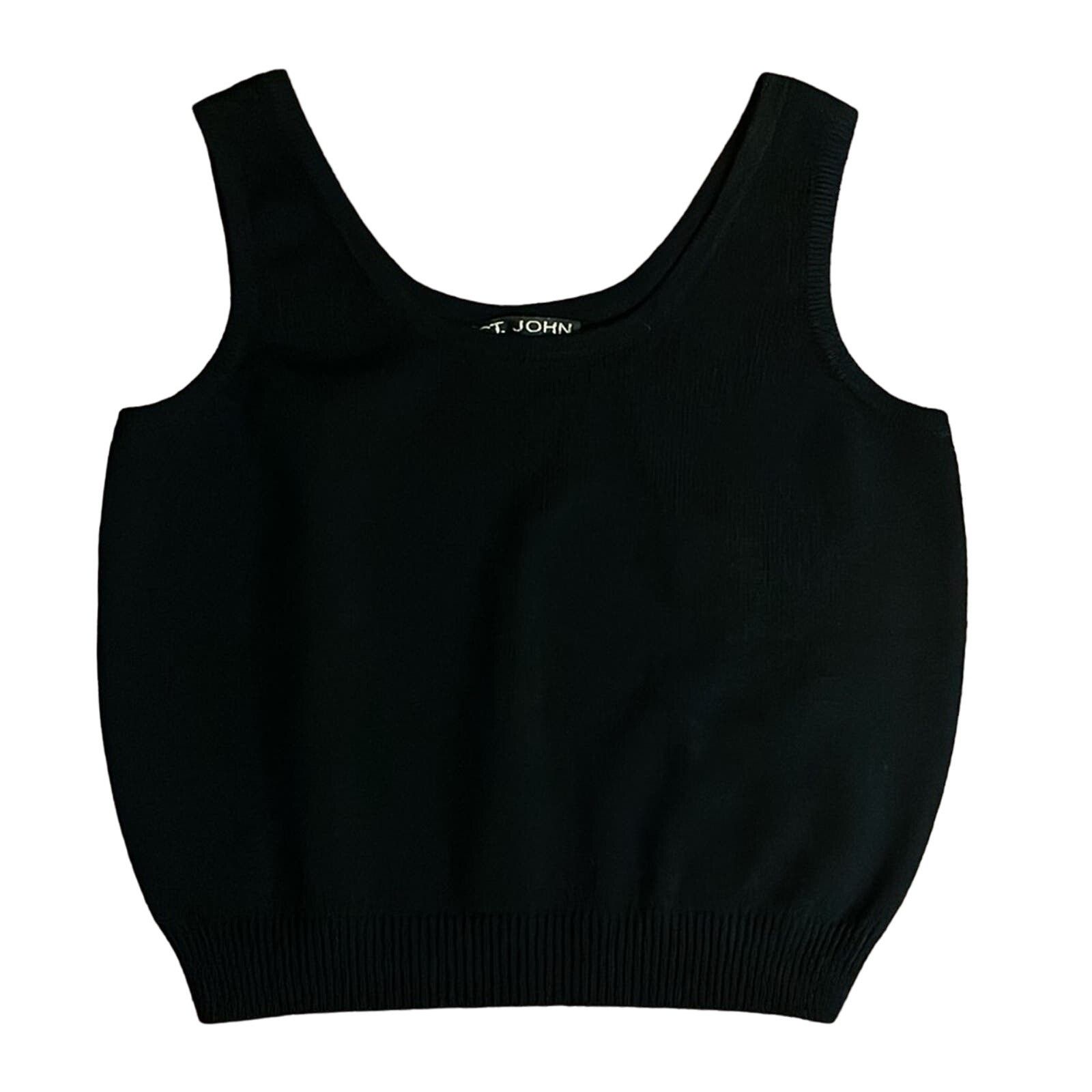 St. John St. John Basics Santana Knit Sleeveless Scoop Neck Sweater Size M / US 6-8 / IT 42-44 - 5 Thumbnail