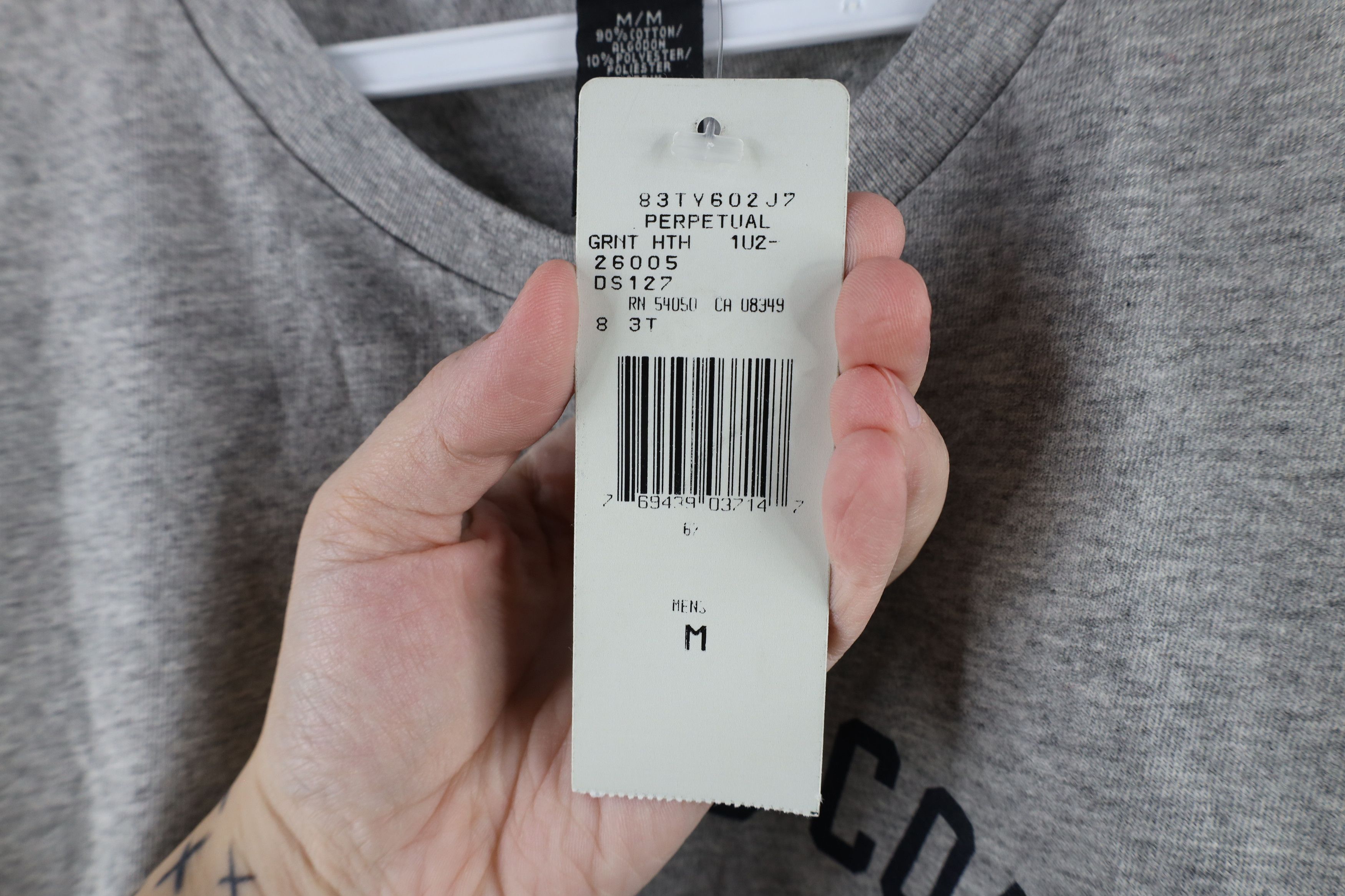 Ralph Lauren × Vintage Deadstock Vintage 90s Ralph Lauren Spell Out T-Shirt Gray Size US M / EU 48-50 / 2 - 6 Thumbnail