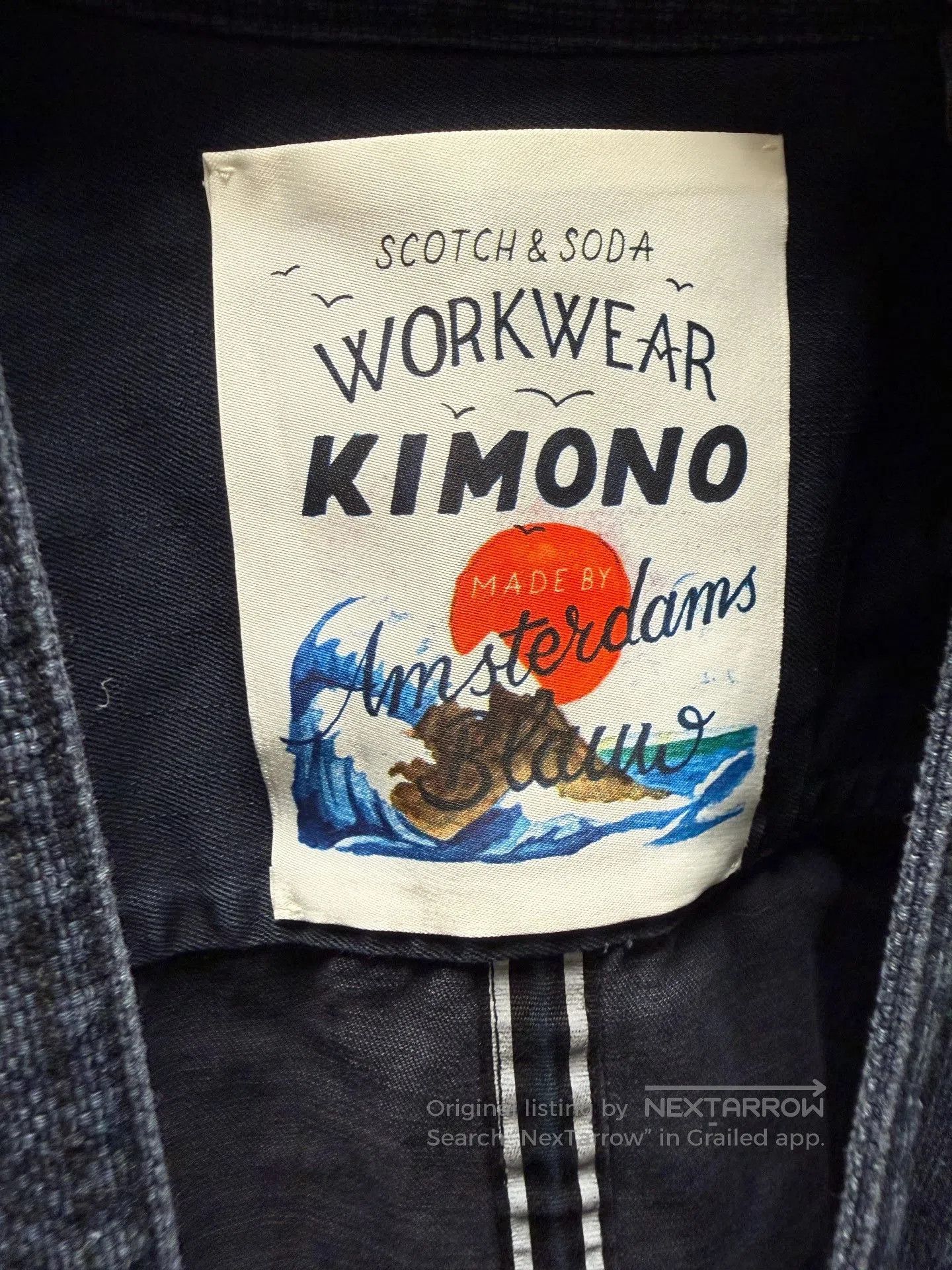 Scotch & Soda Scotch Soda Washed Blue Kimono. Size US L / EU 52-54 / 3 - 4 Thumbnail
