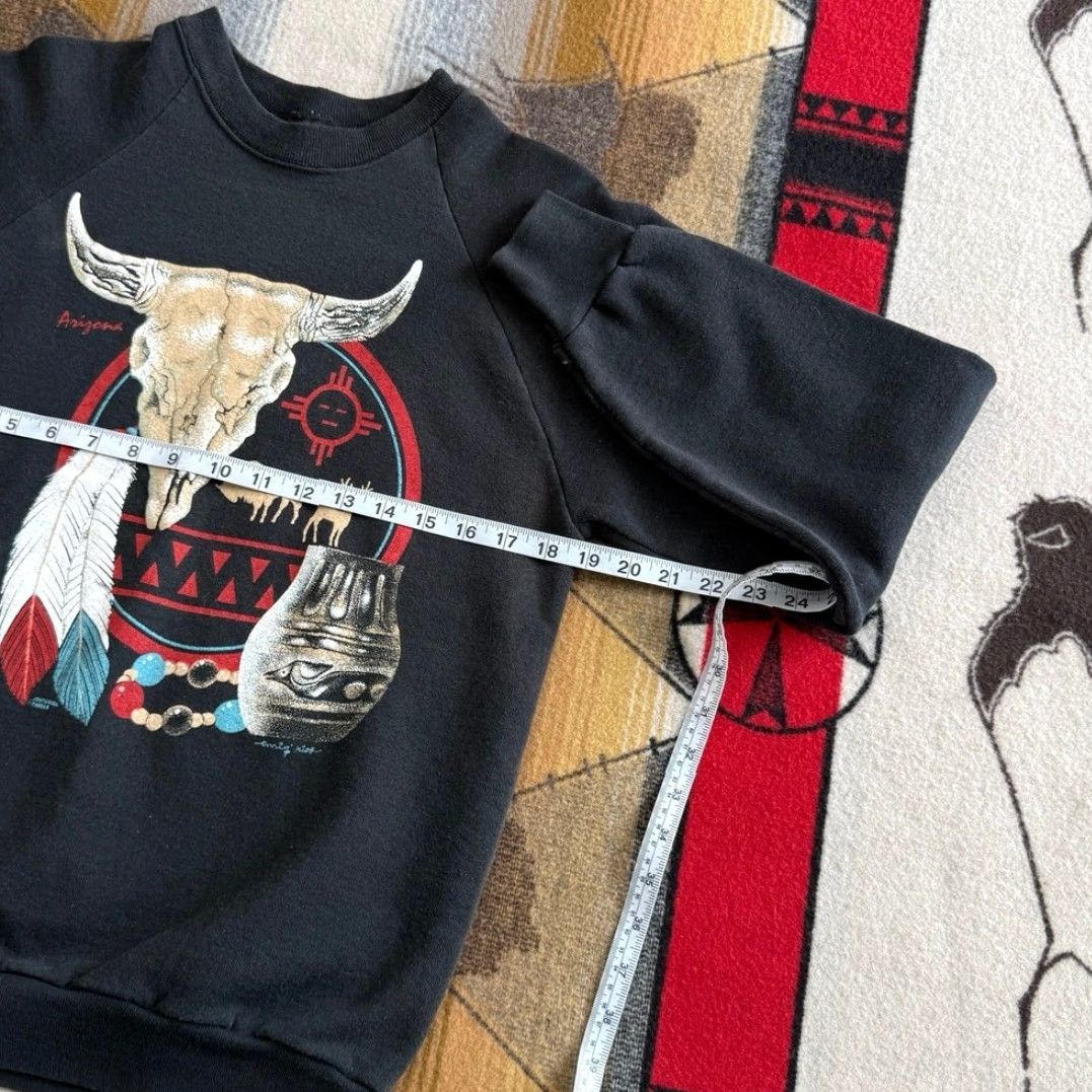 Vintage VINTAGE 90s Arizona Aztec Animal Nature Crewneck Sweatshirt Size S USA Made Sweatshirt Crew Neck Mens Black US Size US S / EU 44-46 / 1 - 5 Thumbnail