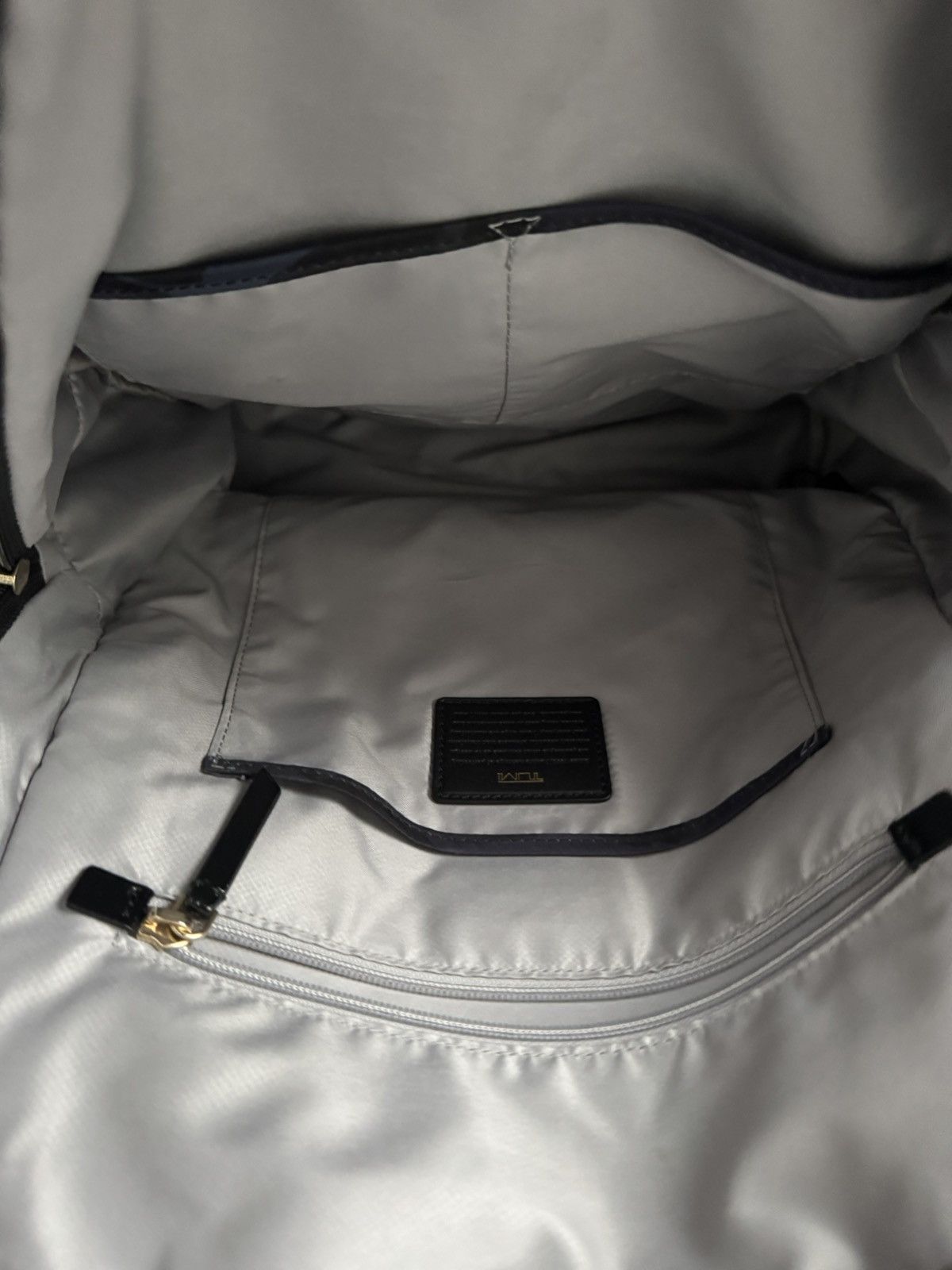 Tumi TUMI Camo Nylon Backpack Black Blue Purple Gold Hardware Size ONE SIZE - 11 Thumbnail