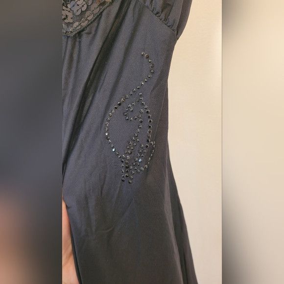 Other Baby Phat Y2k Black Sequins Midi Dress Open Back - Xs Size XS / US 0-2 / IT 36-38 - 4 Thumbnail