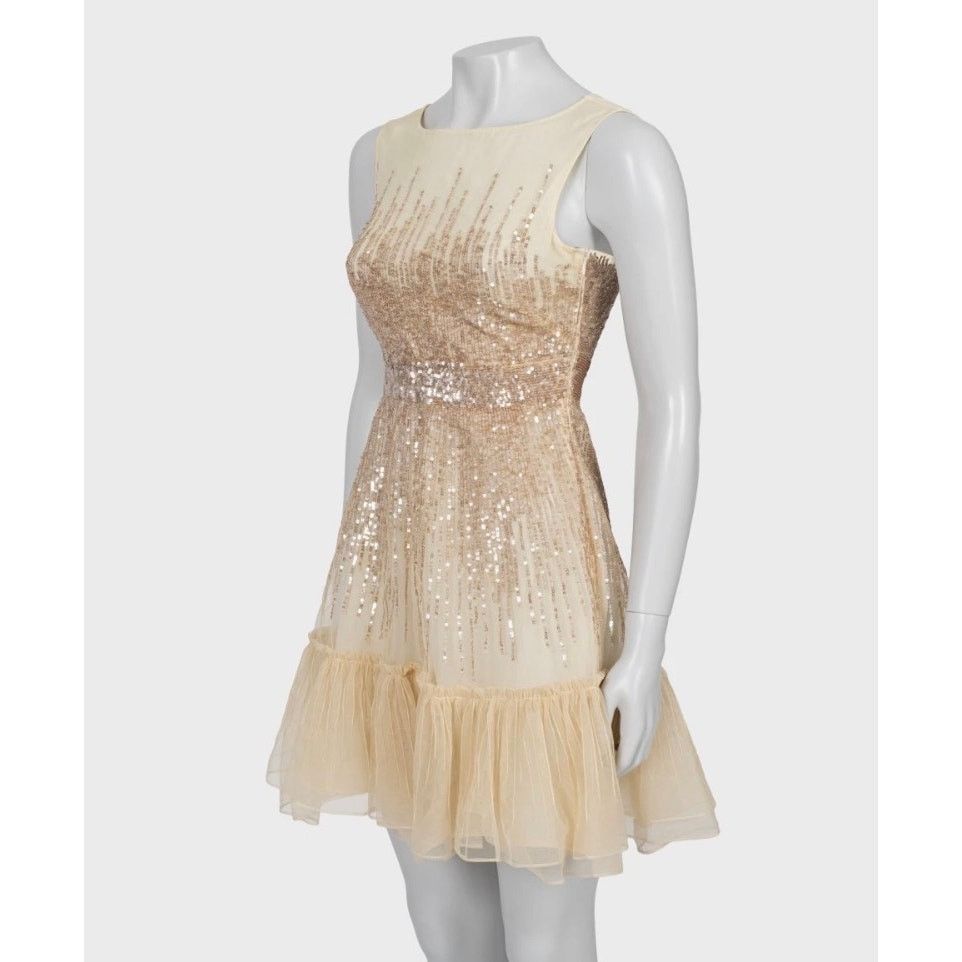 RED Valentino Valentino Red Sequin Mini Dress - Size XS Size XS / US 0-2 / IT 36-38 - 2 Thumbnail