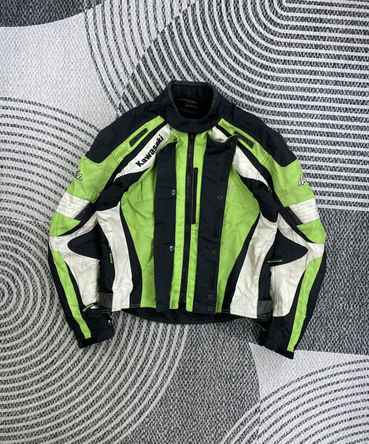 ICON Motorsports Vintage Kawasaki Ninja Protection Motorsport Racing Jacket Size US M / EU 48-50 / 2 - 6 Thumbnail
