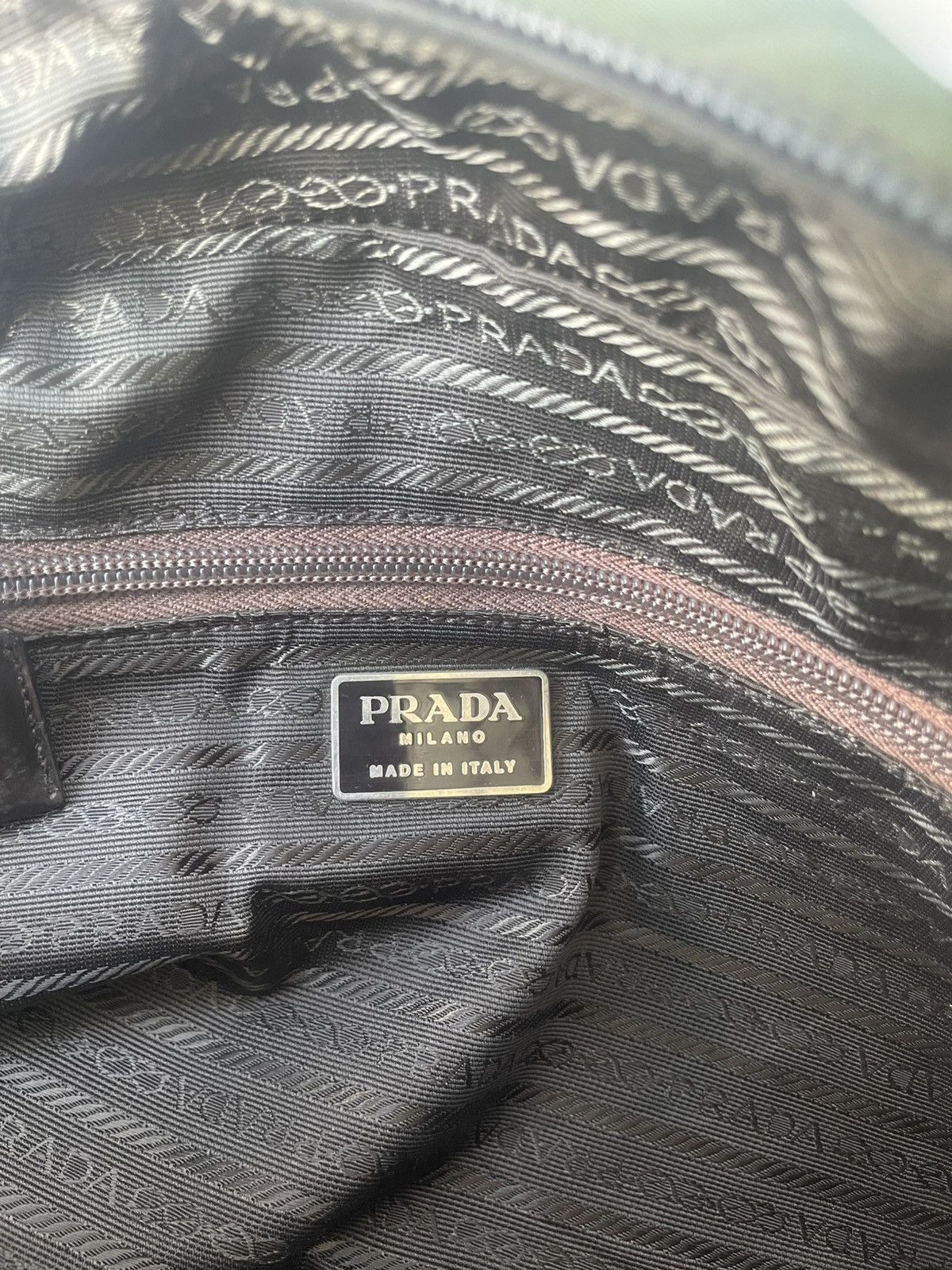 Prada Prada Logo Jacquard Canvas and Leather Handbag Size ONE SIZE - 25 Thumbnail