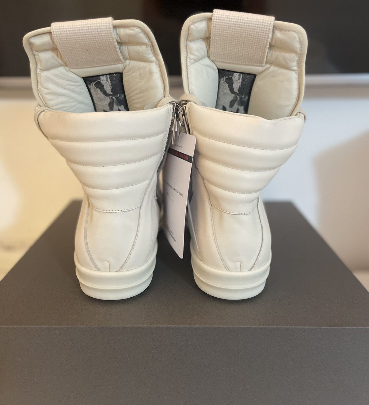 Rick Owens Rick Owens Milk Geobasket - Size 44 Size US 11 / EU 44 - 4 Thumbnail