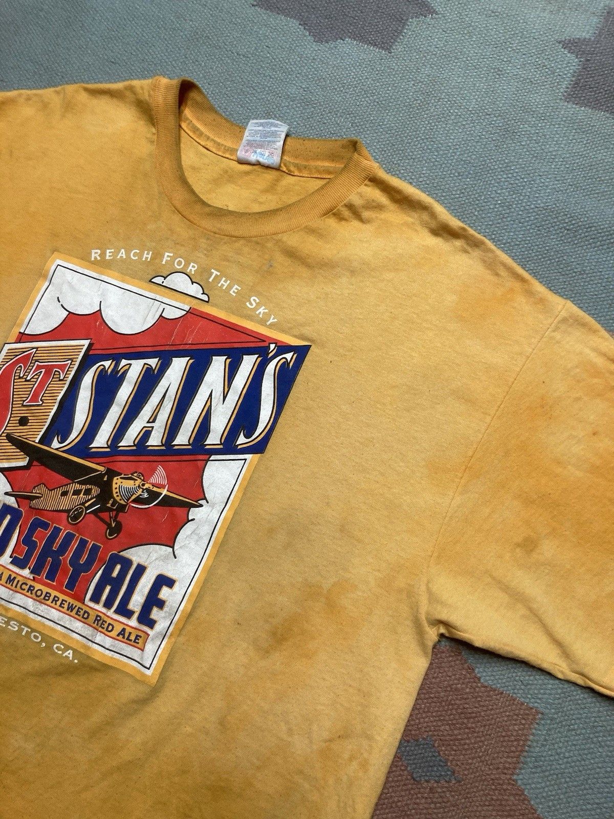 Vintage Vintage 90s t shirt St Stans red sky ale beer California XL Size US XL / EU 56 / 4 - 5 Thumbnail