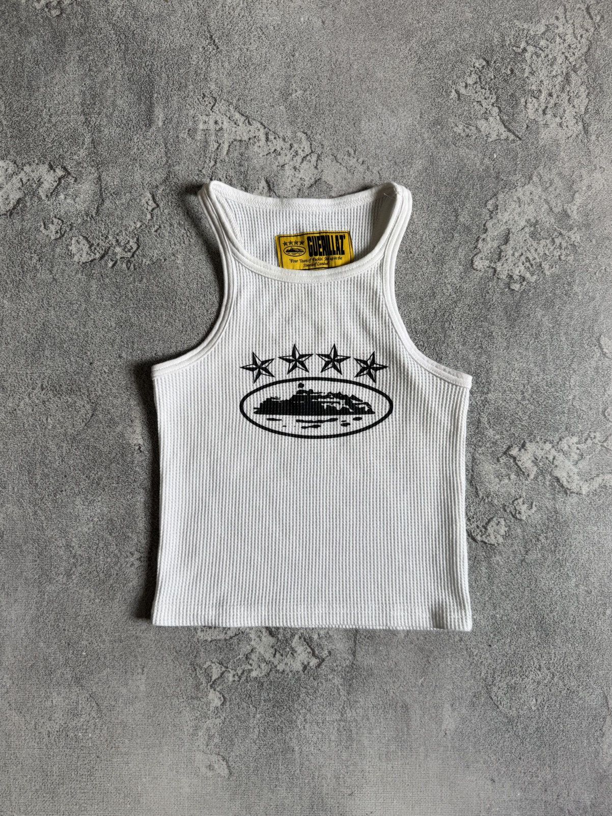 Corteiz Corteiz Guerillaz "4 Stars Alcatraz" Waffle Tank Top S Vest Size S / US 4 / IT 40 - 1 Thumbnail
