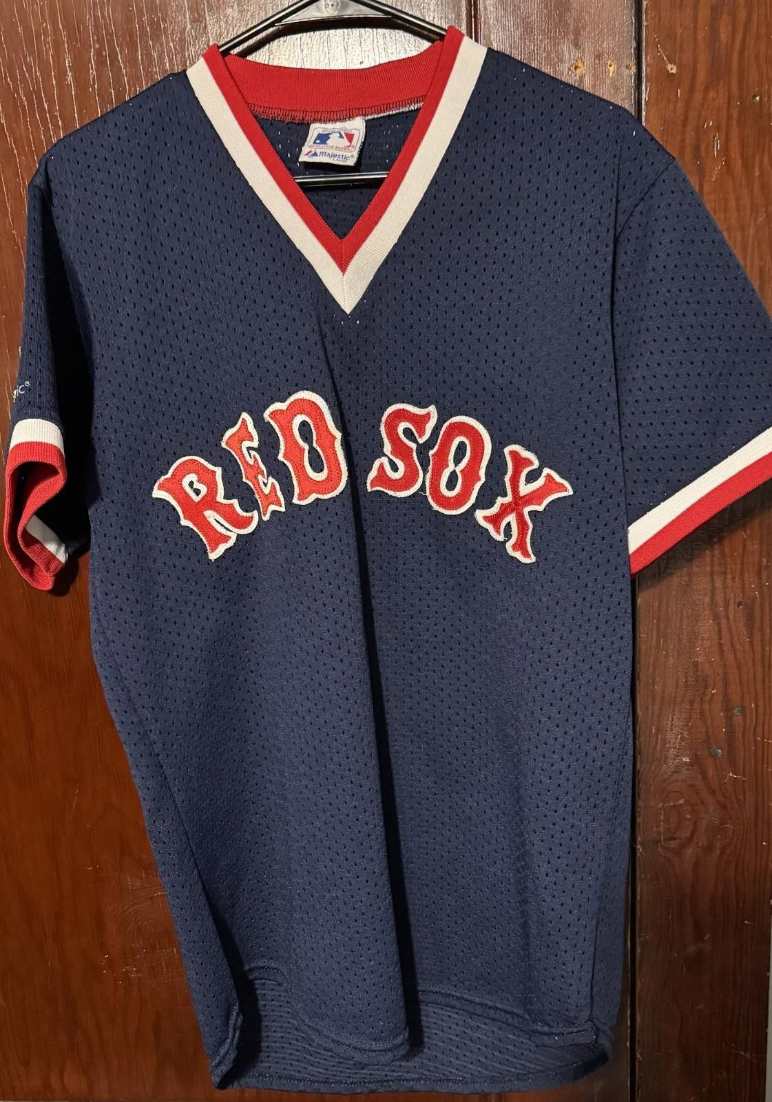 Majestic Boston Red Sox Majestic Vintage Jersey Men's Size L Blue Size ONE SIZE - 1 Thumbnail