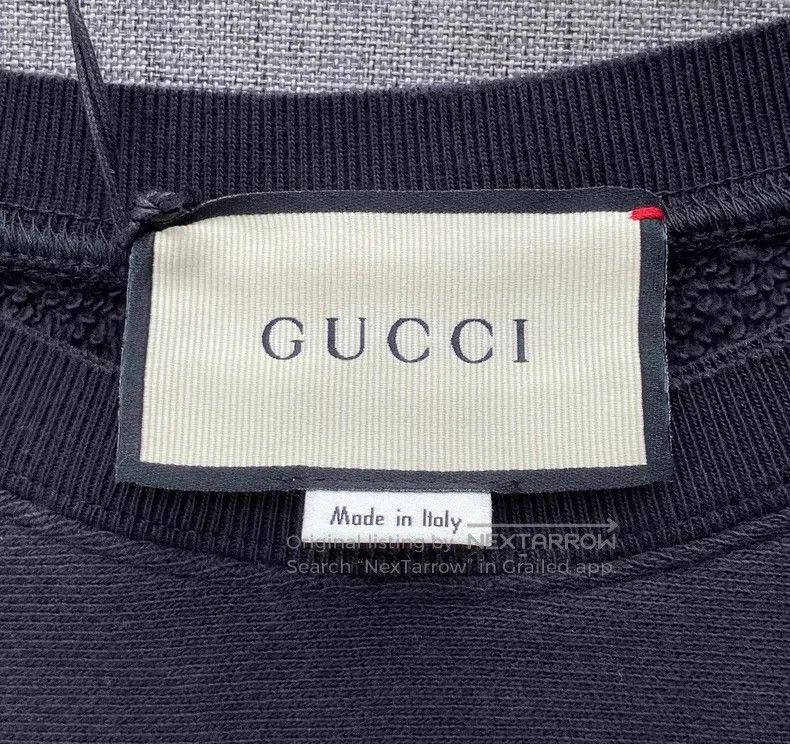 Gucci Gucci Teddy bear embroidered cotton sweatshirt Size US M / EU 48-50 / 2 - 6 Thumbnail