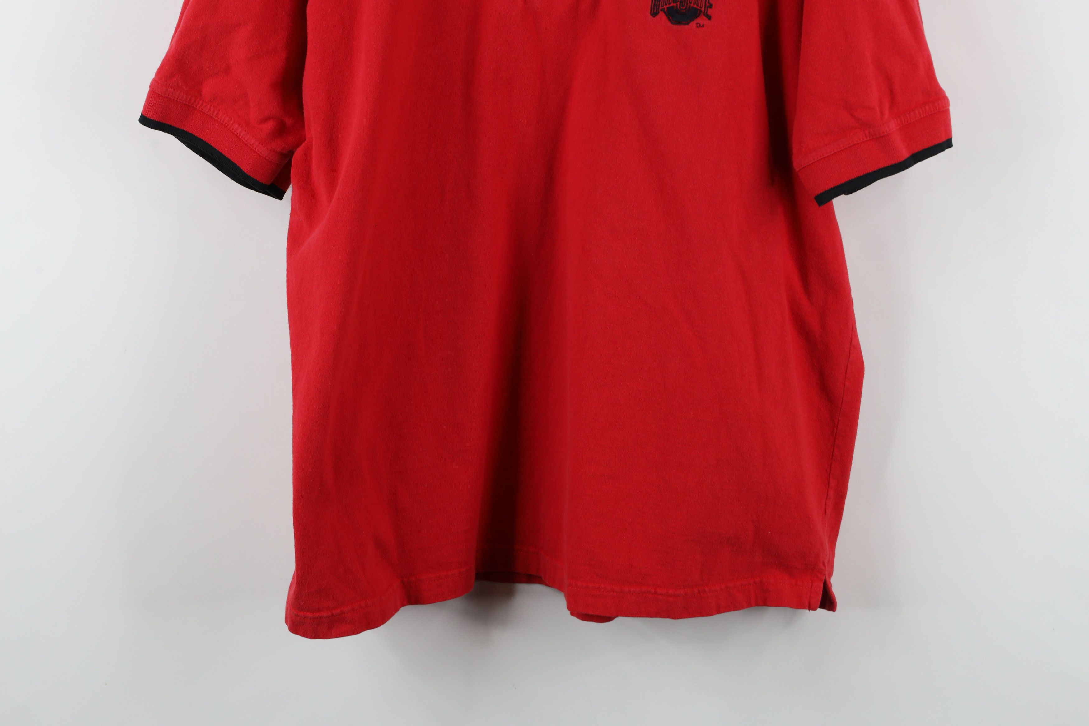 Vintage Vintage 90s Script Ohio State University Football Polo Red Size US L / EU 52-54 / 3 - 3 Thumbnail