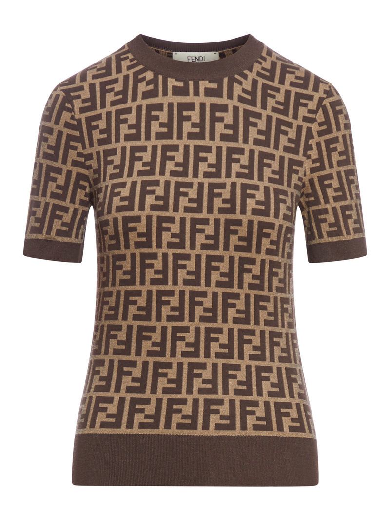 Fendi BROWN FF COTTON SWEATER Size M / US 6-8 / IT 42-44 - 1 Thumbnail