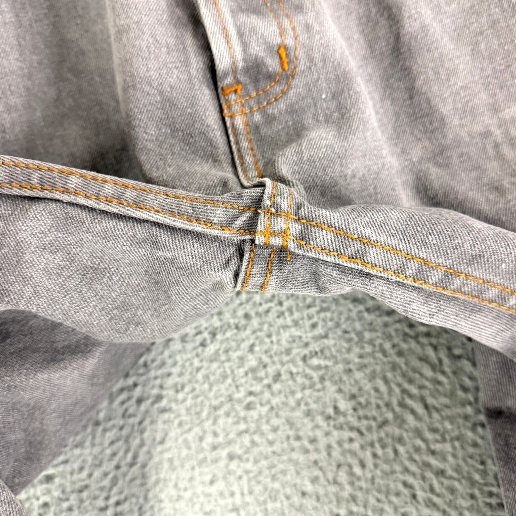 Levi's VINTAGE Levi's 501 Original Jeans Men 42x30 Gray Button Fly Straight Leg Distressed Denim Jeans Size US 42 / EU 58 - 4 Thumbnail