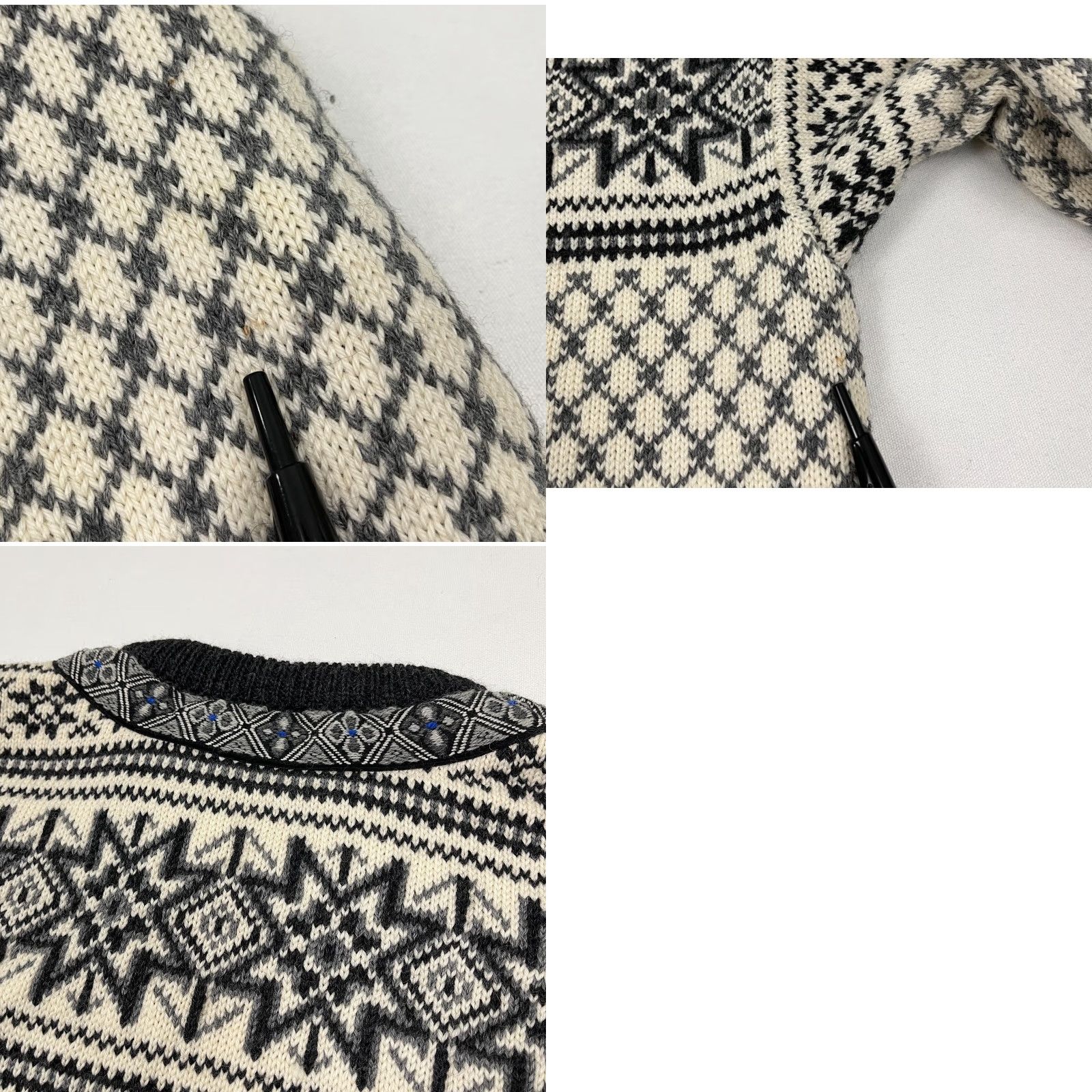 Dale Of Norway VINTAGE Dale of Norway Cardigan Womens Medium 42 Wool Fair Isle Metal Clasp Sweater Size M / US 6-8 / IT 42-44 - 9 Thumbnail