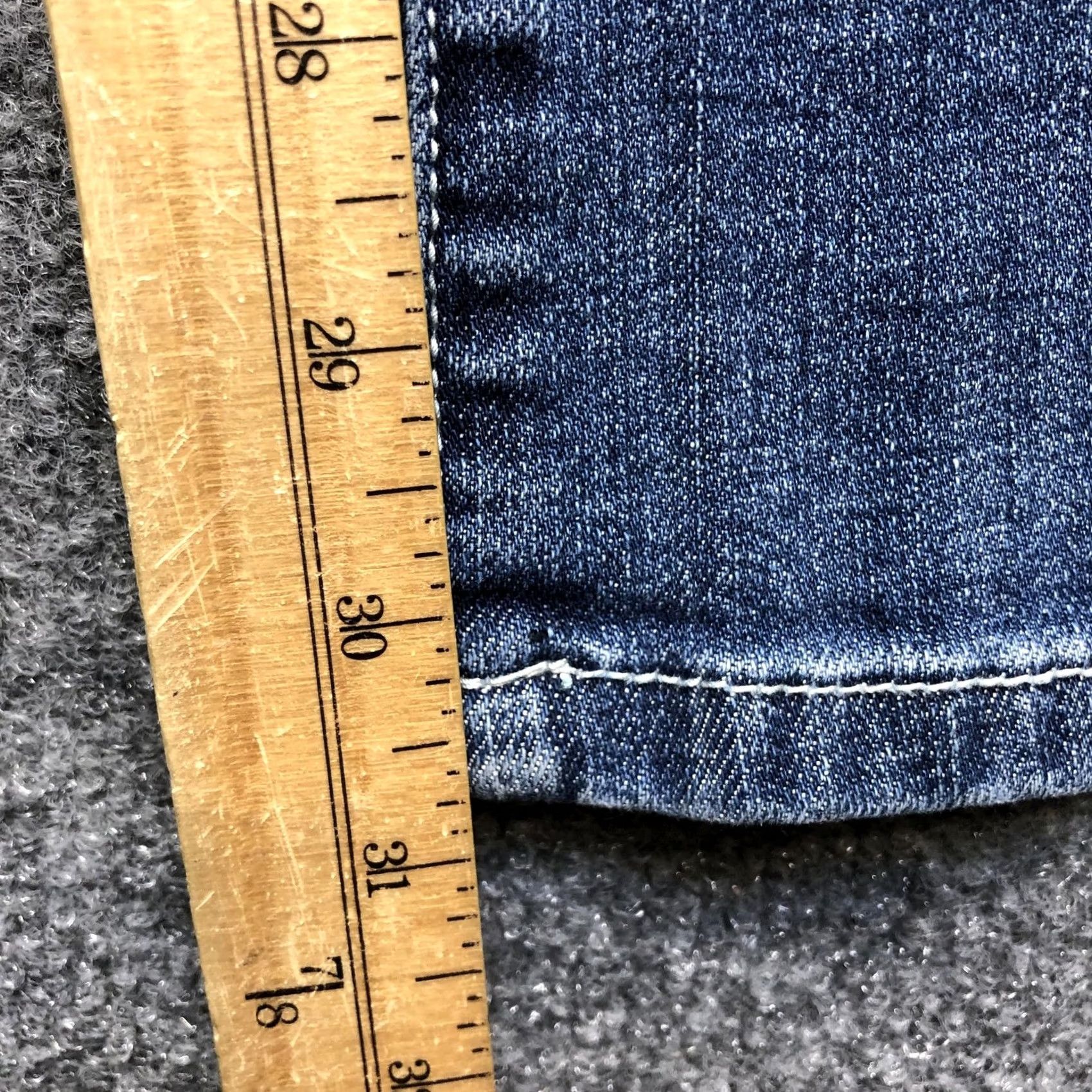 Grace in LA Grace In LA Y2K Jeans Juniors 7 Blue Bootcut Embroidered Rhinestone Distressed Denim Jeans Size 28" / US 6 / IT 42 - 3 Thumbnail