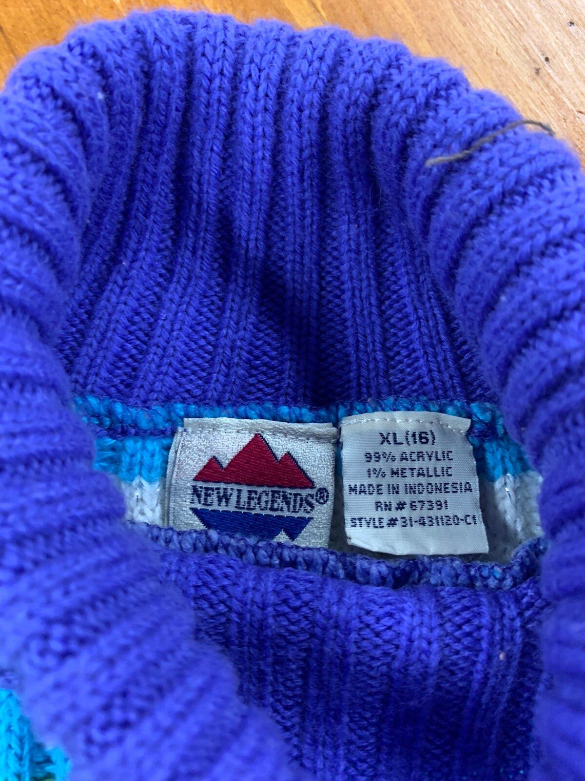 Vintage Vintage Ribbed Turtleneck Sweater Size US XS / EU 42 / 0 - 2 Thumbnail