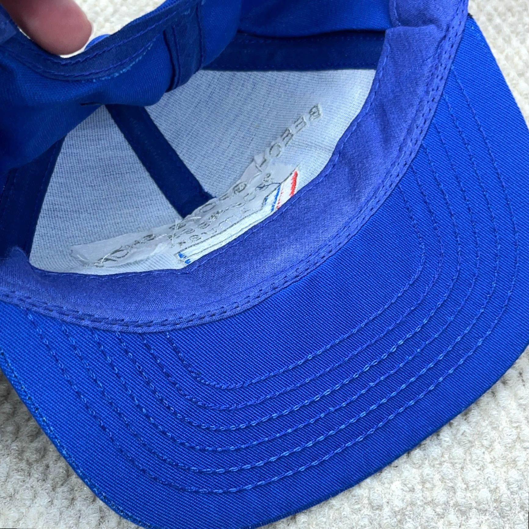 Rains VINTAGE Amtrak Railroad Hat Cap Trucker 90s Beech Grove USA Adjustable Blue Mens Hat Size ONE SIZE - 7 Thumbnail