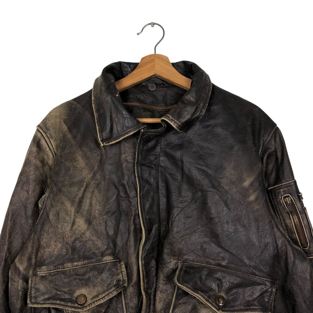 Japanese Brand 🔥VINTAGE BIKER LEATHER JACKET UNKNOWN BRAND ISSEY MIYAKE Size US M / EU 48-50 / 2 - 5 Thumbnail