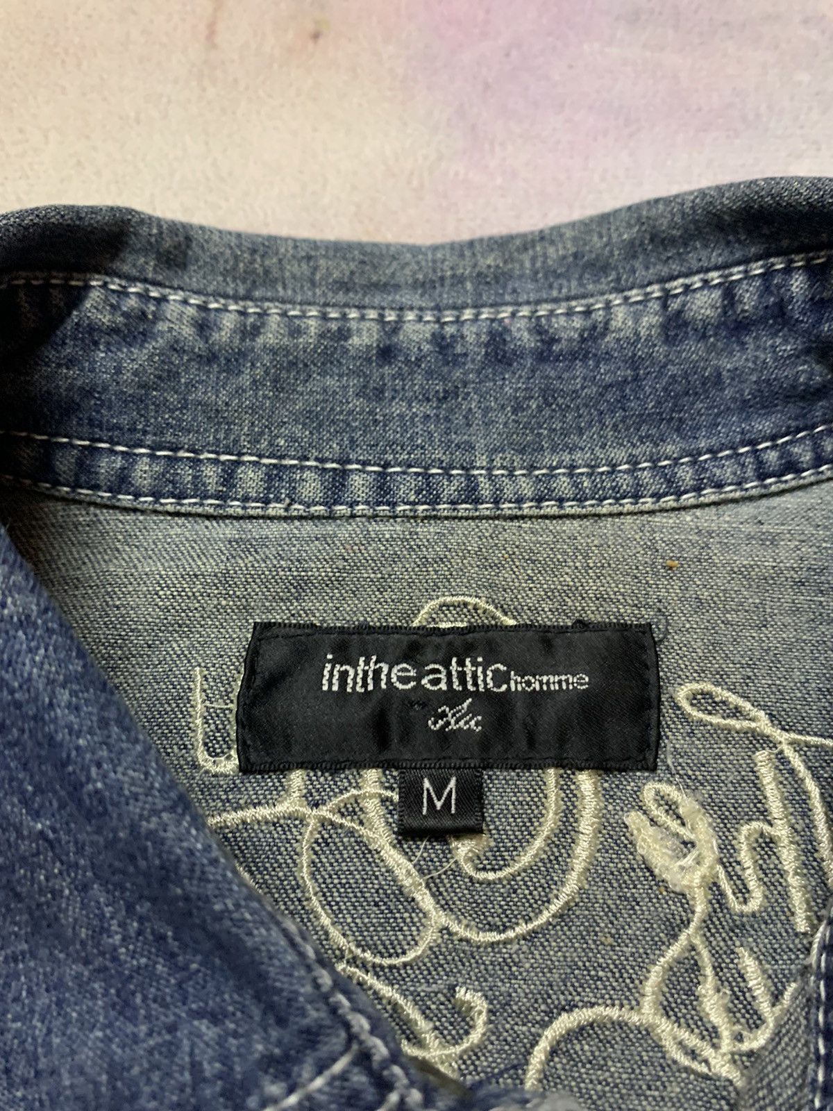 In The Attic In the Attic Washed Dirty Denim Shirt Share Spirit Goa LGB Size US M / EU 48-50 / 2 - 9 Thumbnail