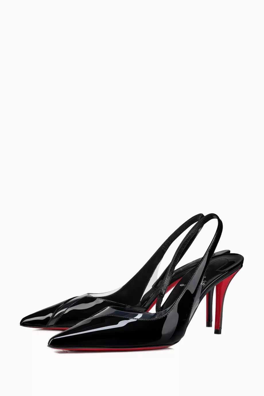 Christian Louboutin o1bcso1str0825 Posticha 80 Slingback Pumps in Black Size US 5 / IT 35 - 2 Thumbnail