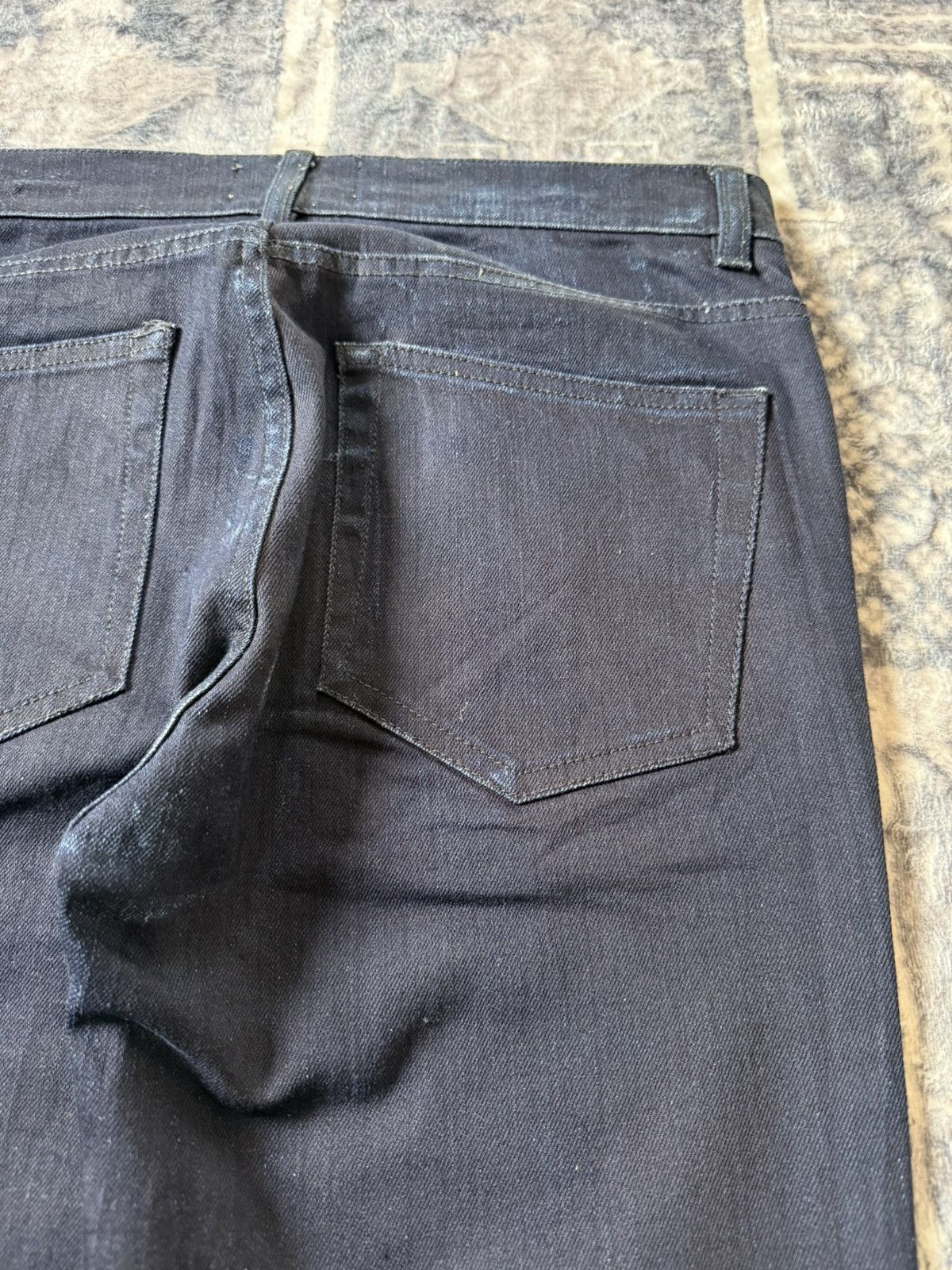 Acne Studios ACNE STUDIO Ace Navy Cash Indigo Wash Slim Stacked Jeans Size US 30 / EU 46 - 15 Thumbnail
