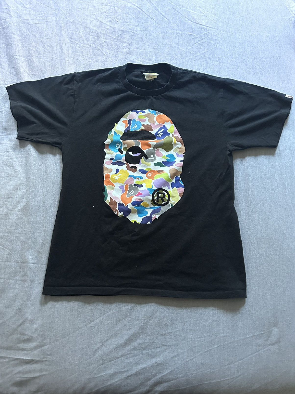 Bape Multi Camo Big Ape Head Tee Size US L / EU 52-54 / 3 - 1 Thumbnail