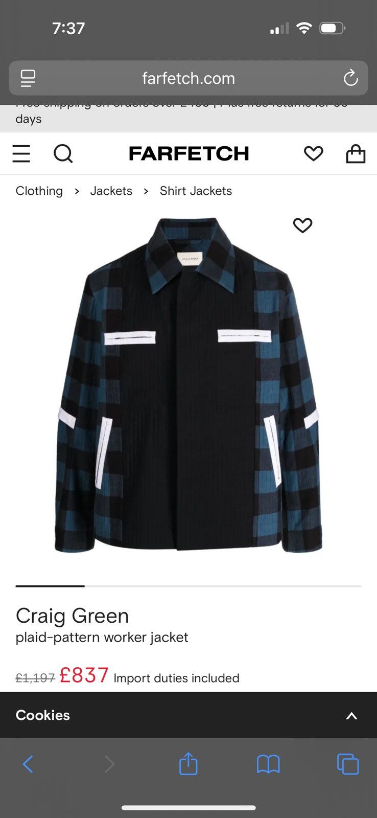 Craig Green Craig Green Plaid Jacket Size US M / EU 48-50 / 2 - 7 Thumbnail