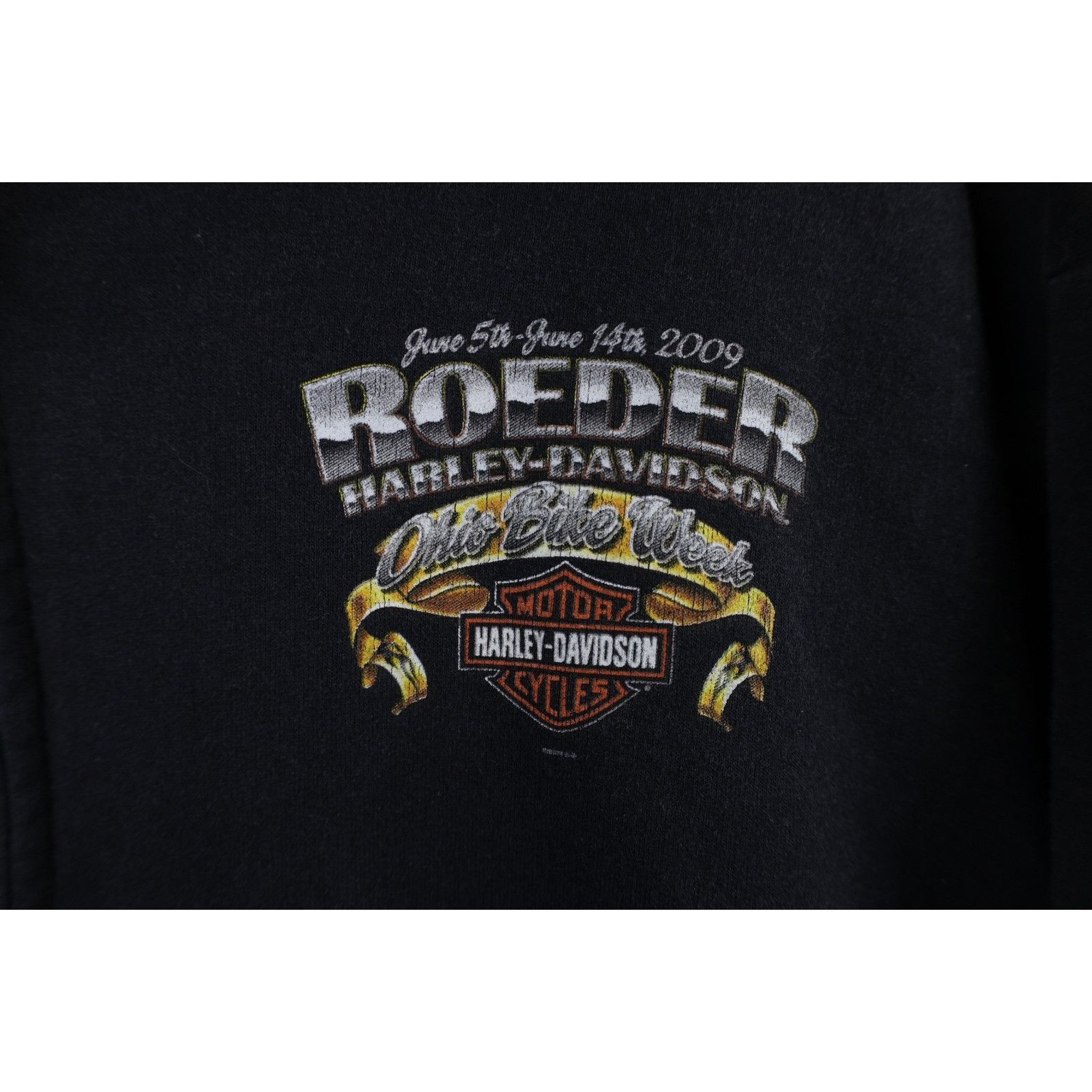 Harley Davidson Vintage Y2K Harley Davidson Ohio Bike Week Fire Hoodie Size US XL / EU 56 / 4 - 4 Thumbnail