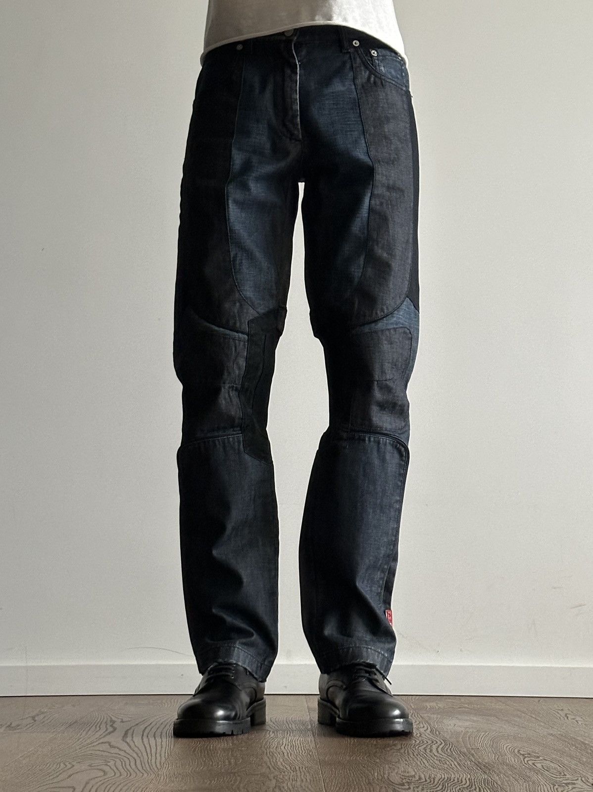 Prada Prada Early 2000’s Paneled Biker Denim Jeans Size US 30 / EU 46 - 3 Thumbnail