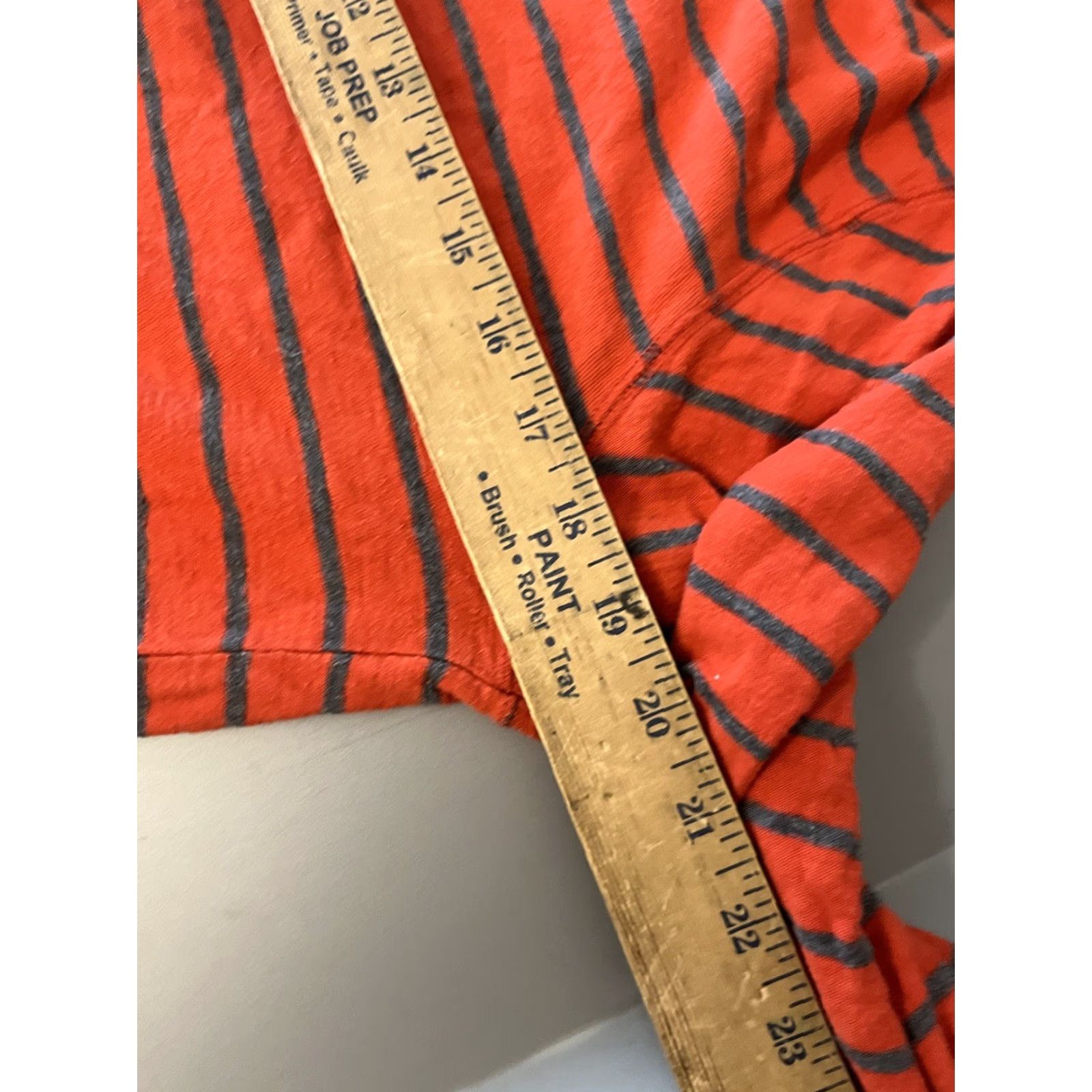 Abercrombie & Fitch Abercrombie & Fitch Men’s Orange & Gray Striped LS Crewneck Waffle Knit Top Sz M Shirt Adult Medium Orange Knit Pattern Striped Mens Size US M / EU 48-50 / 2 - 5 Thumbnail