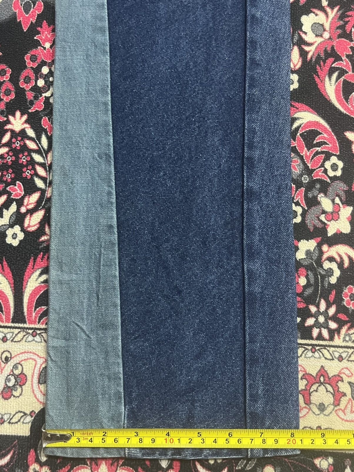 Diet Butcher Slim Skin Diet Butcher Slim Skin Upcycled Reworked Straight Fit Jeans Size US 32 / EU 48 - 16 Thumbnail