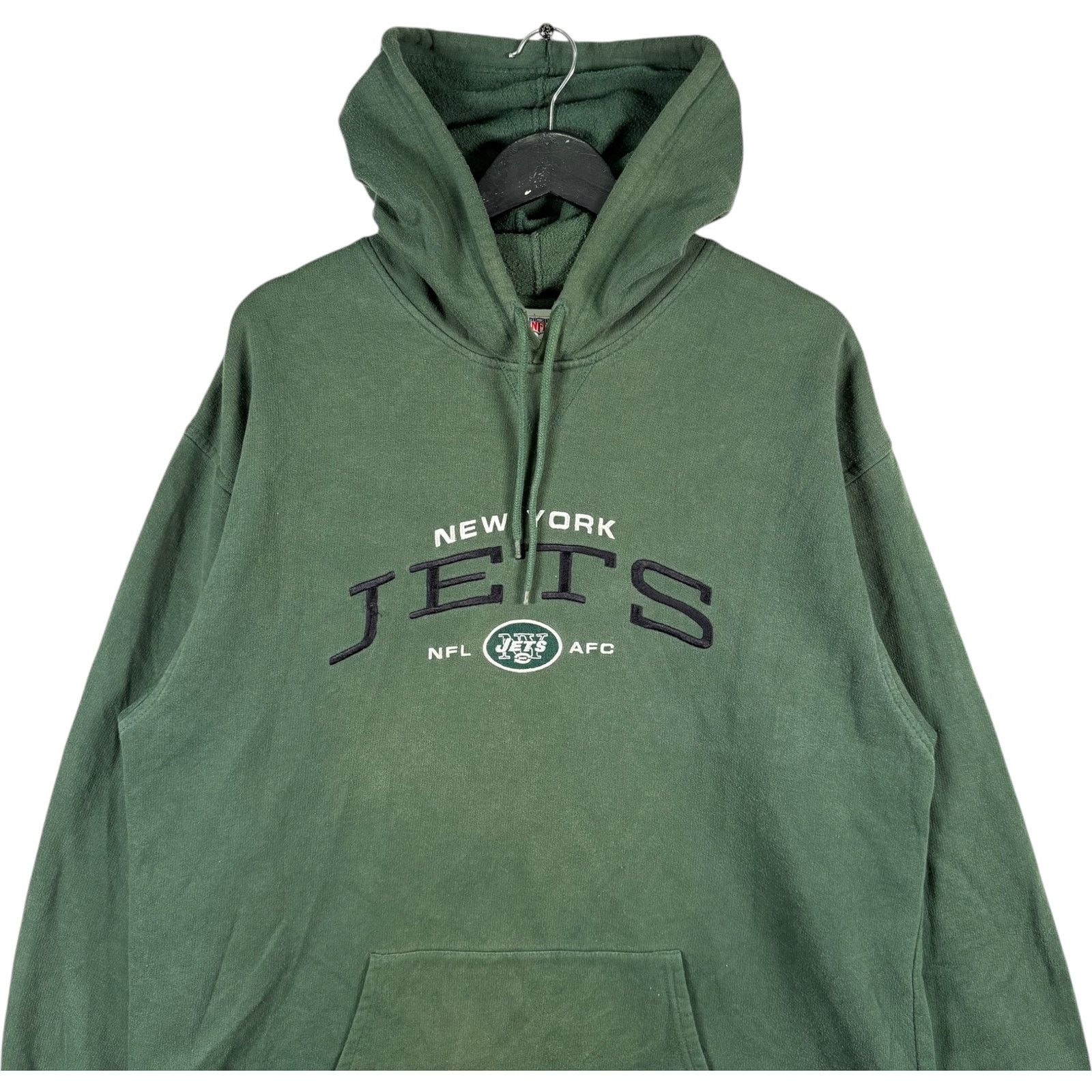 NFL Vintage New York Jets Embroidered Spellout NFL Hoodie XL Size US XL / EU 56 / 4 - 2 Thumbnail
