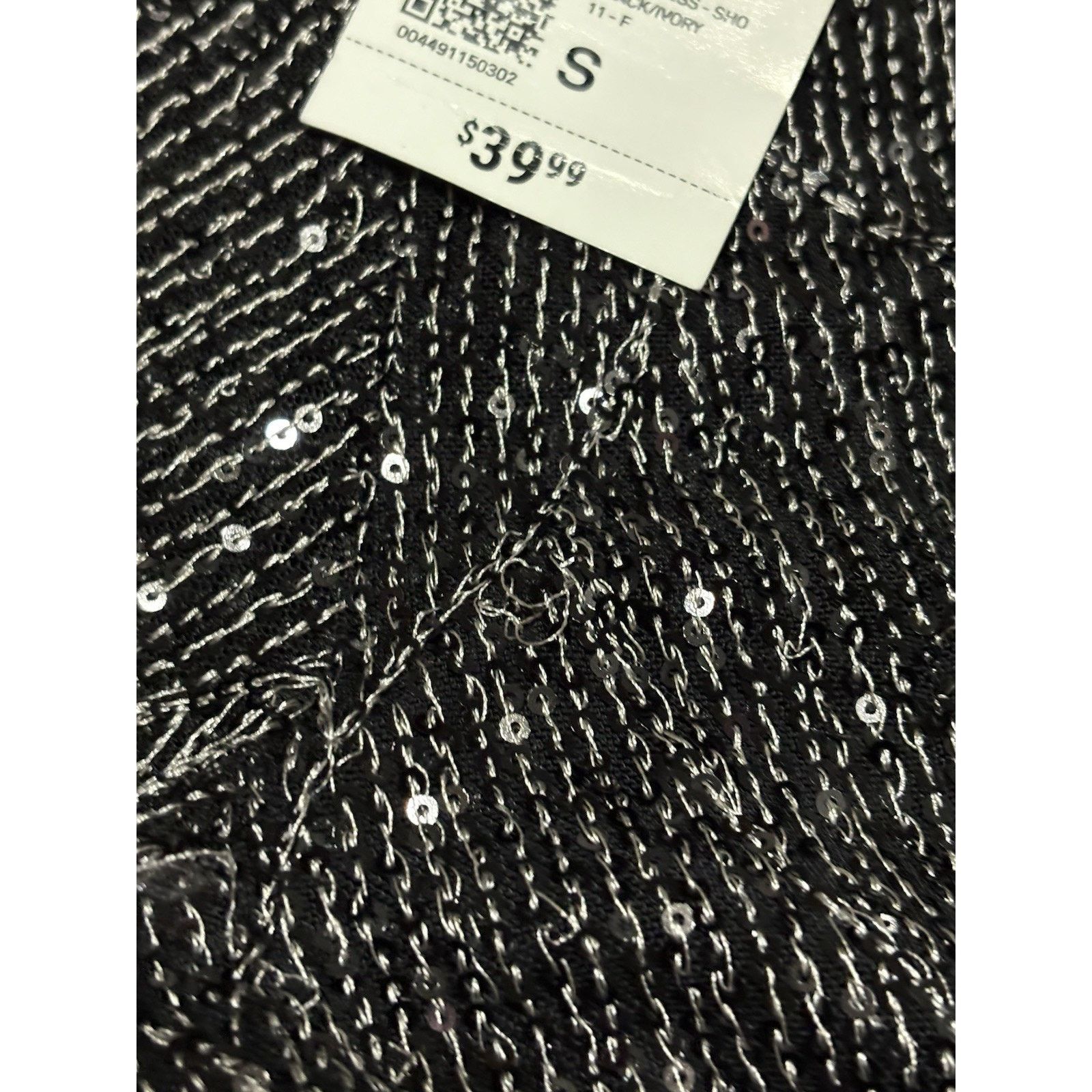 Forever 21 Forever 21 Womens Black Sequin Long Sleeve Mini Dress Size S Size S / US 4 / IT 40 - 6 Thumbnail