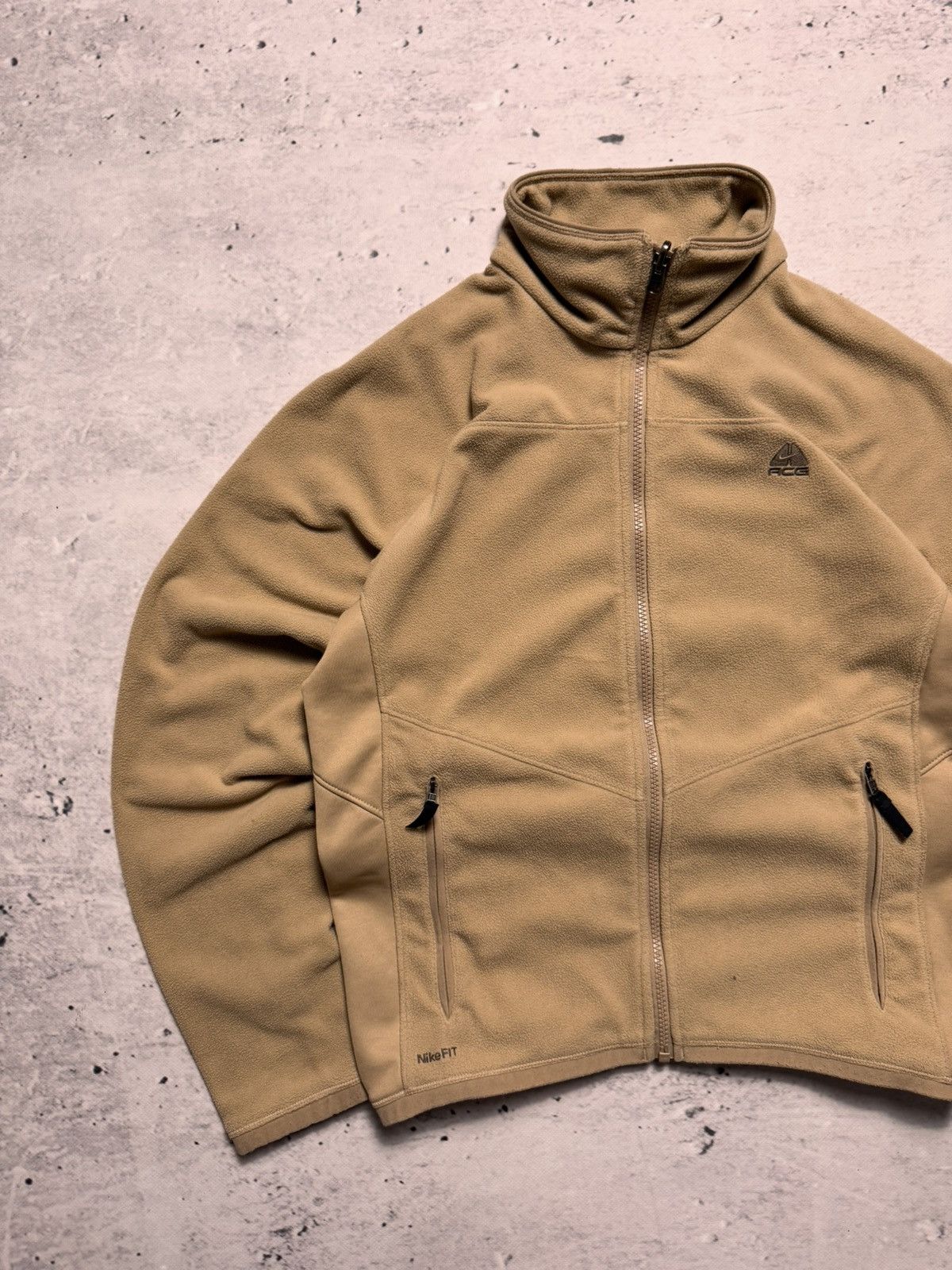 Nike × Nike ACG × Vintage NIKE ACG TEDDY FLEECE VINTAGE BASIC LOGO ZIP HOODIE Size US S / EU 44-46 / 1 - 2 Thumbnail